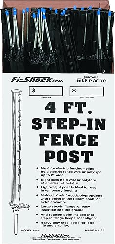 Perky-Pet Fi-Shock - Postes blancos para valla para mascotas