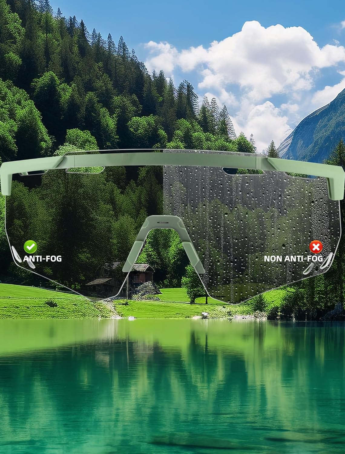 ROCKBROS Photochromic Cycling Glasses Anti-fog Photochromic Sunglasses UV Protection Mountain Bike Glasses - Image 7