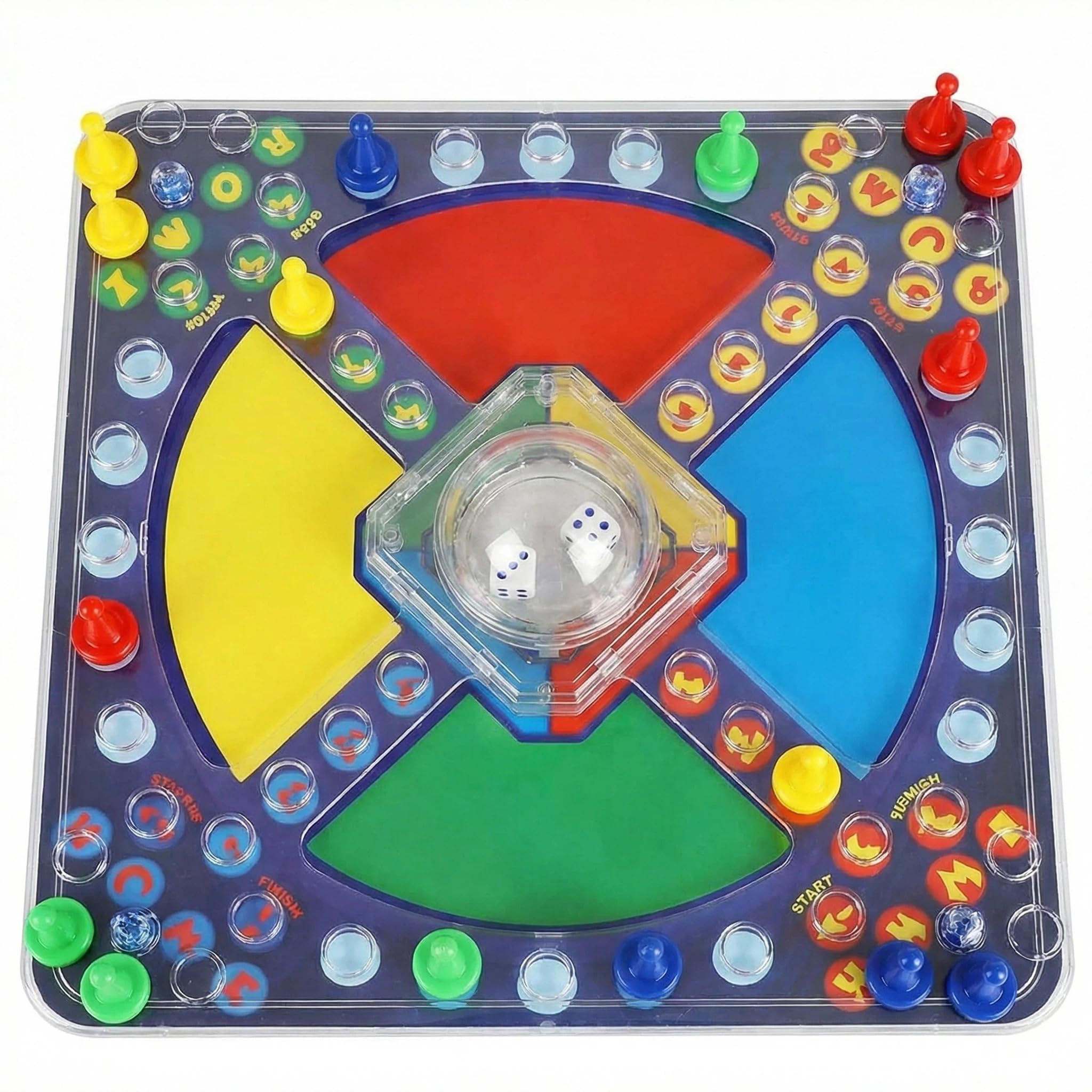 Frustration Board Game Race To Base Board Game For Kids & Family Pop A Dice Classic Trouble Game 2-4 Players Racing Chasing Party Fun Children Interactive Strategy Toy For Boys Girls