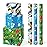 WERNNSAI Soccer Gift Wrapping Paper - 3 Rolls 17x 120 Boys Sports Wrapping Paper for Kids Birthday Party Decoration Supply Football Baby Shower Present Packing Favor, Green & Blue