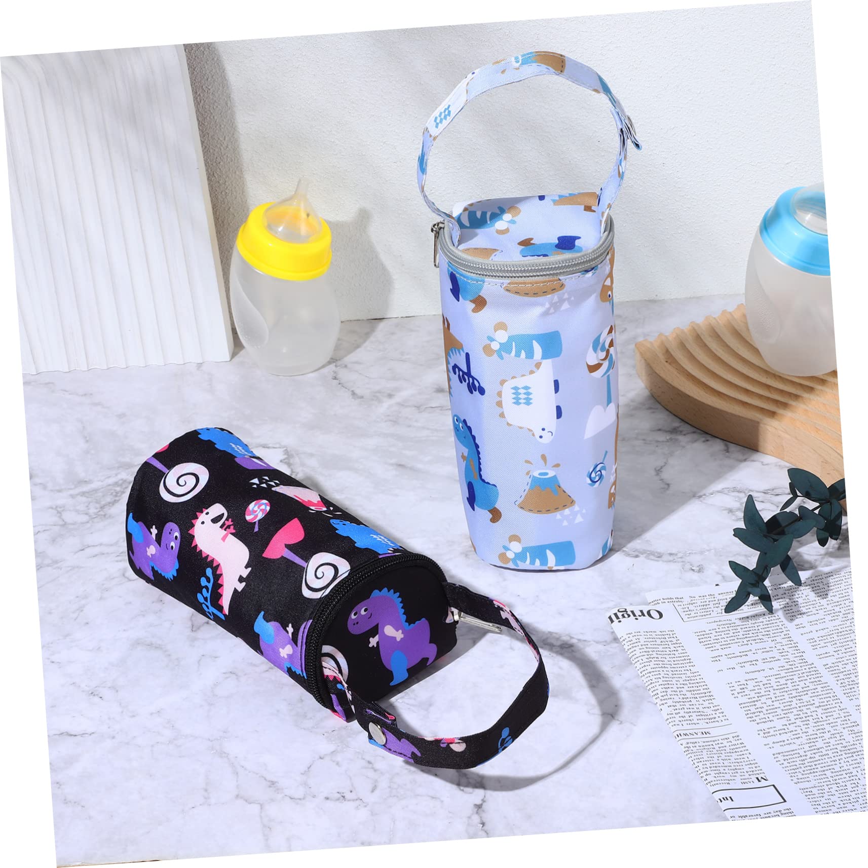 TOYANDONA 4piezas Bolsa Térmica para Biberones Aislante Portátil para Almacenamiento De Leche Materna para Carritos y Paseos Diseño Material Resistente y