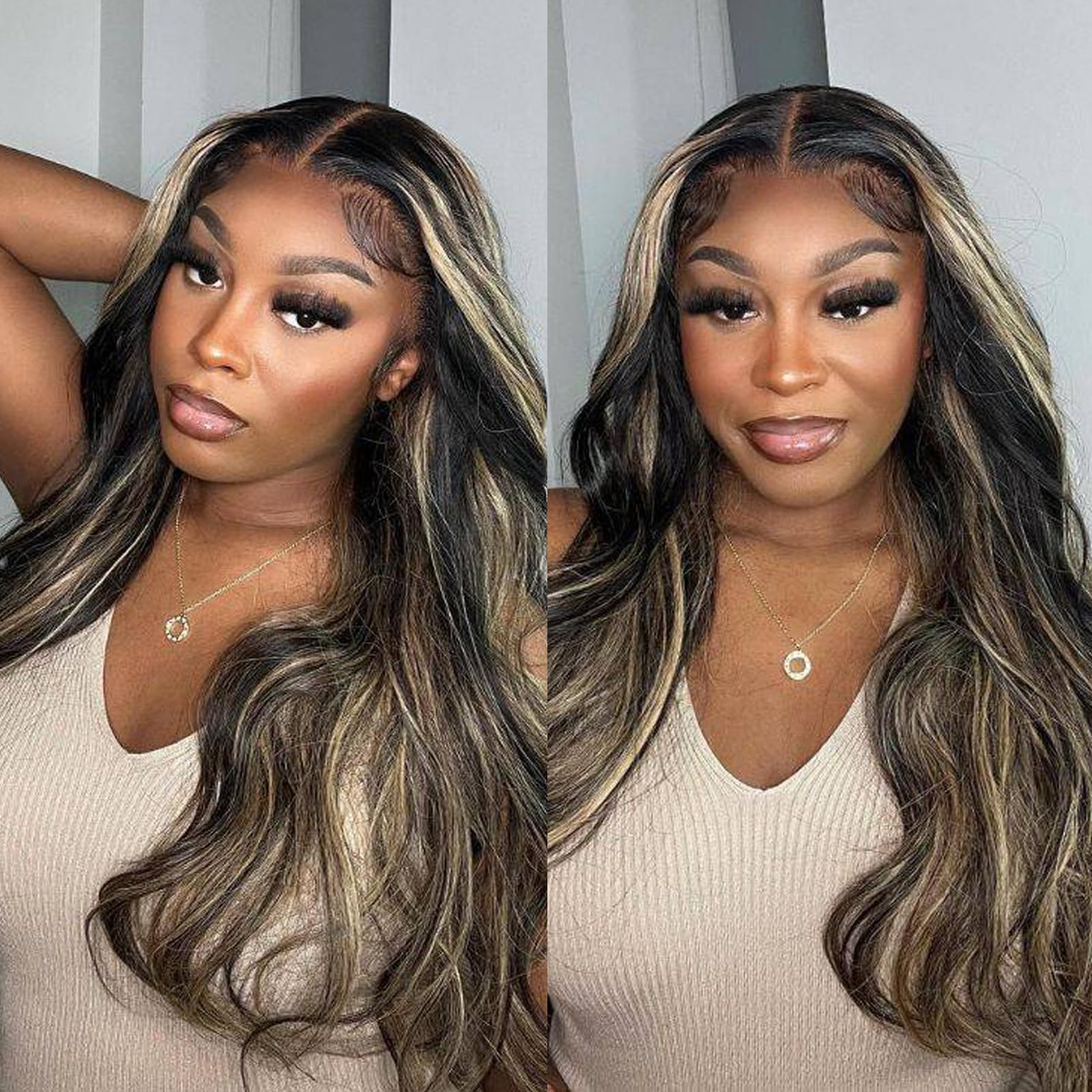 Amazon.com : WOWANGEL 13x6 HD Lace Front Wigs Human Hair  display picture 1