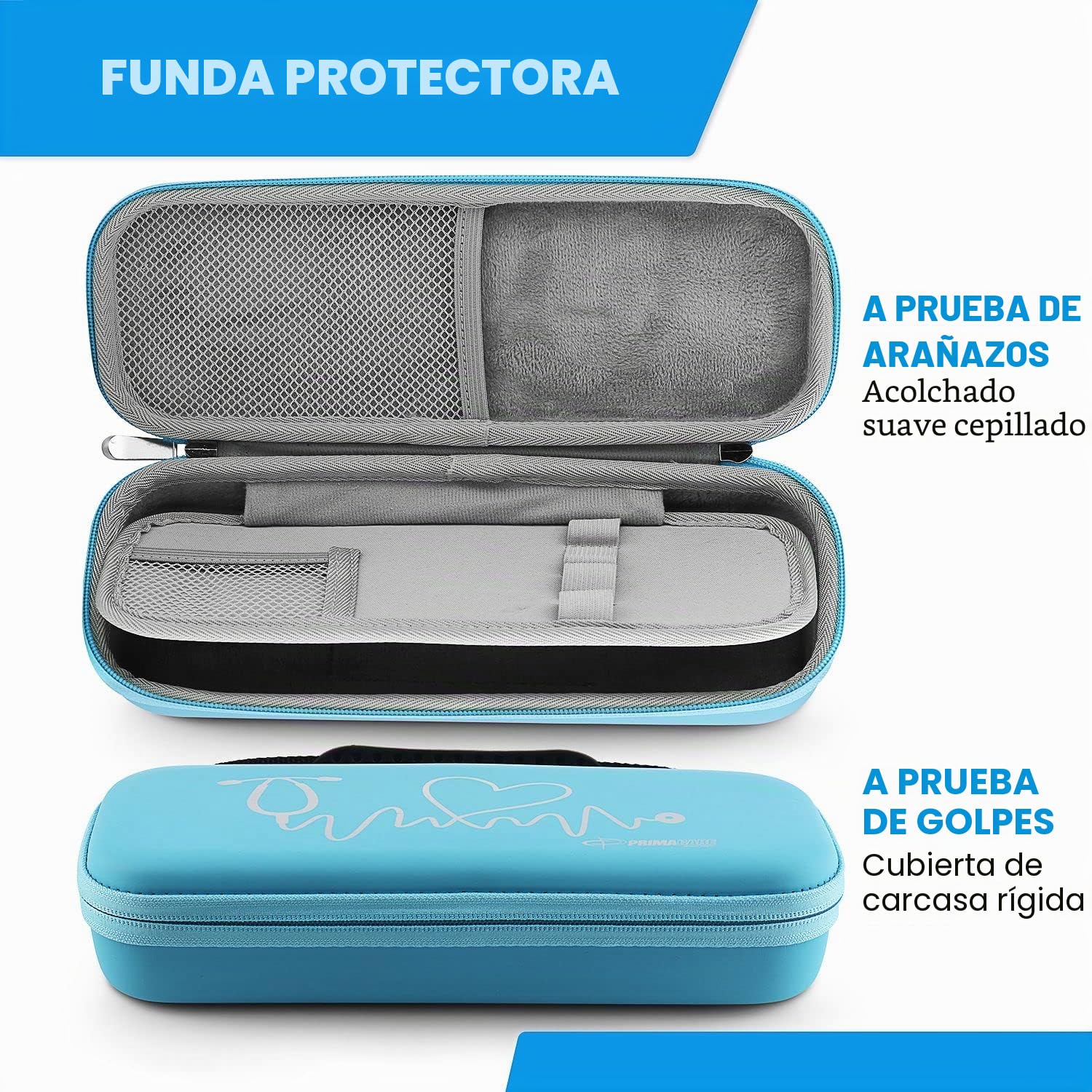 Primacare KB-9397-BL Stethoscope Case, Supplies Included, Blue with Multiple Compartments, Portable and Lightweight First Aid Kit Bag with Vital Medical Supplies, Nursing Accessories for Nurses