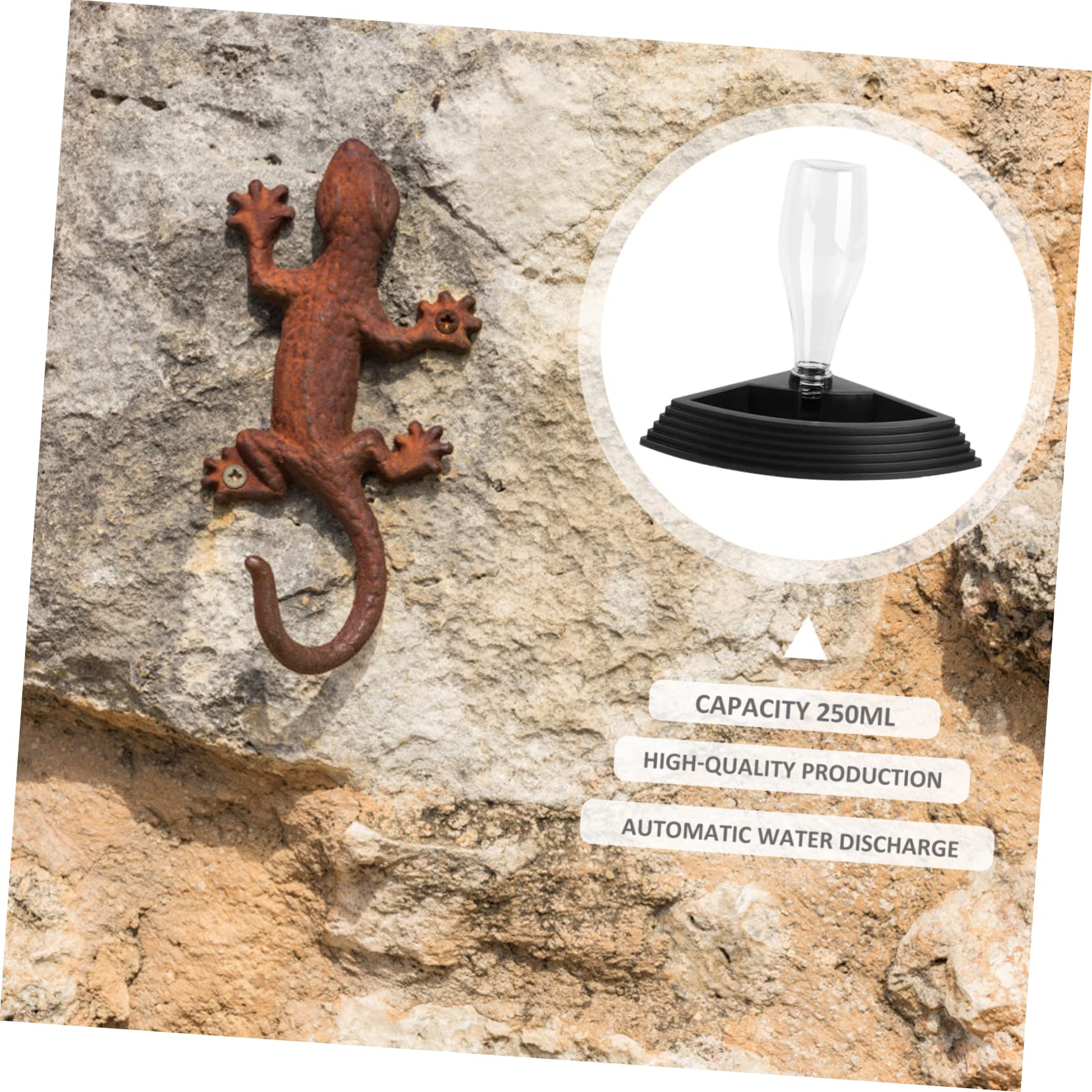 FRCOLOR 3pezzi Distributore Automatico per Rettili Abbeveratoio Antiscivolo per Tartarughe e Lucertole Design Stabile e Facile da Pulire Adatto Diversi Serbatoi