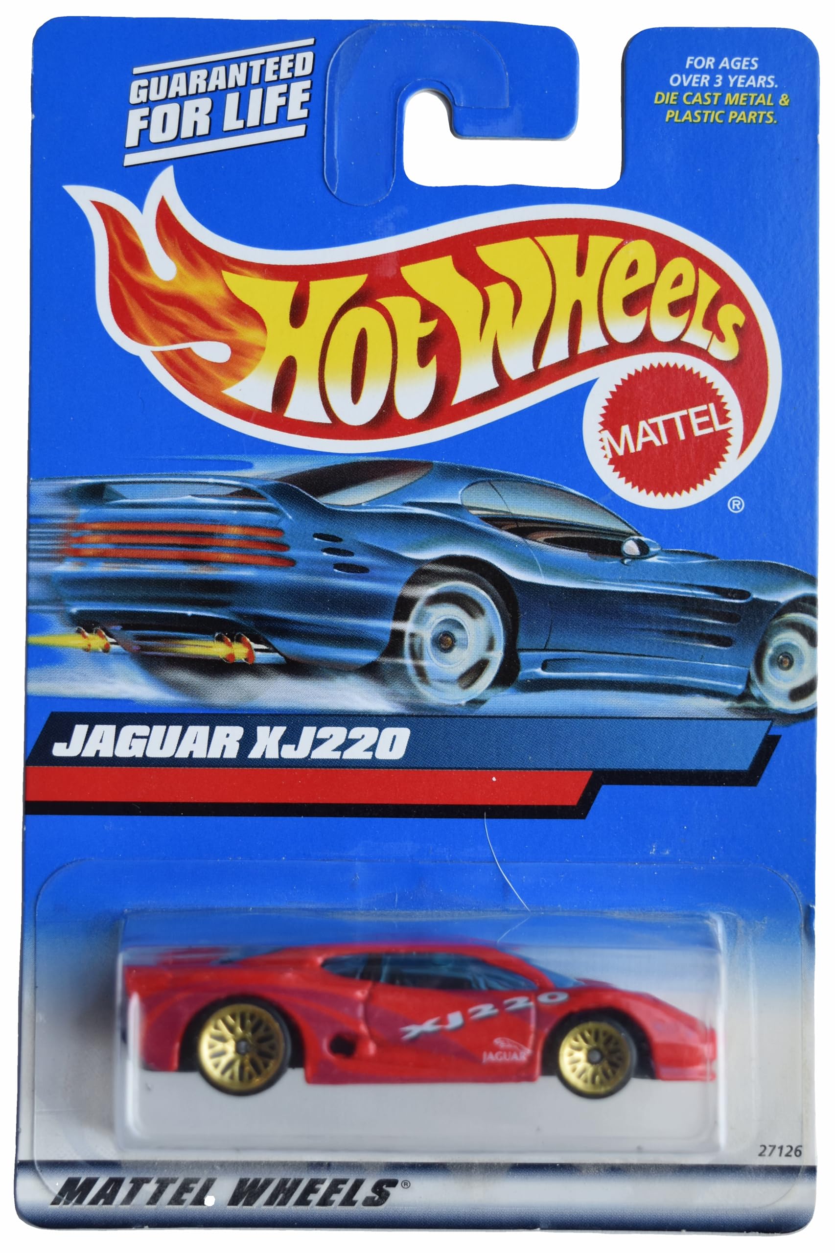 Amazon.com: Hot Wheels Jaguar XJ220, red : Toys & Games