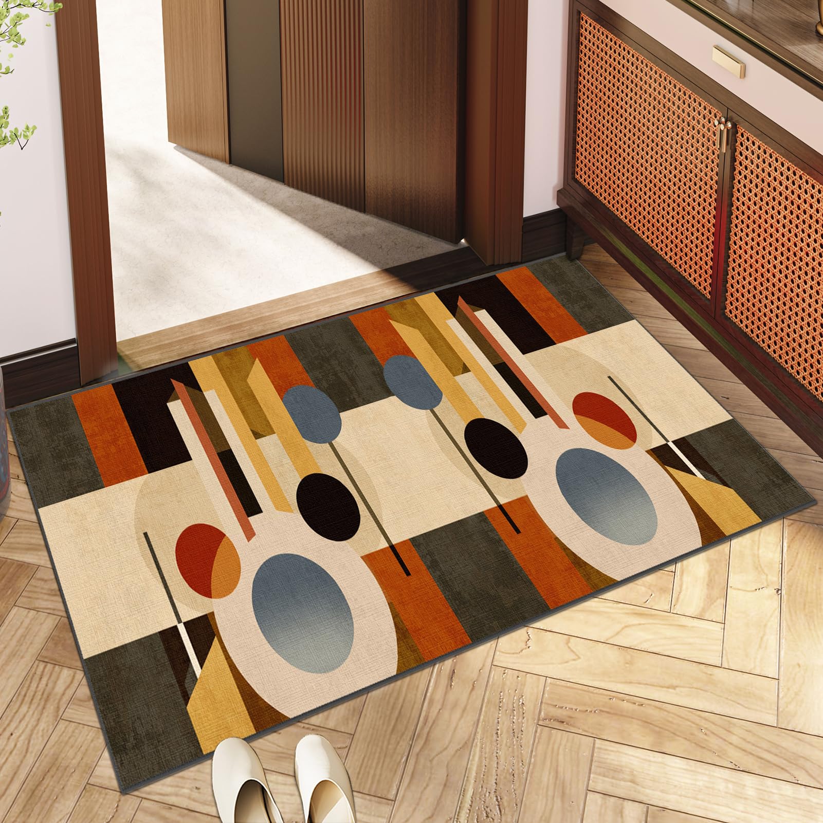 Tapis De Cuisine Devant Evier Tapis De Couloir Antidérapant Rectangle Lavable Tapis De Cuisine Long Moderne Classique Designs Tapis Sol Absorbant Tapis Sur Mesure Paillasson Au Mètre 80 x 150 cm
