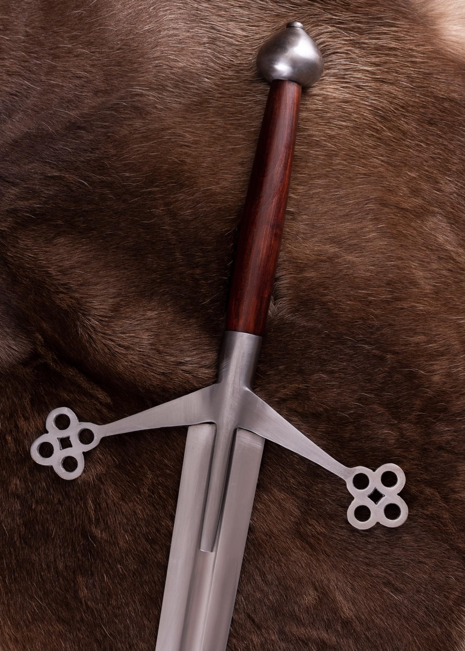 Battle-Merchant - Schottisches Claymore Zweihand-Schwert - Historische authentische Nachbildung eines Zweihänders des 16. Jahrhunderts - für Reenactment und Sammler