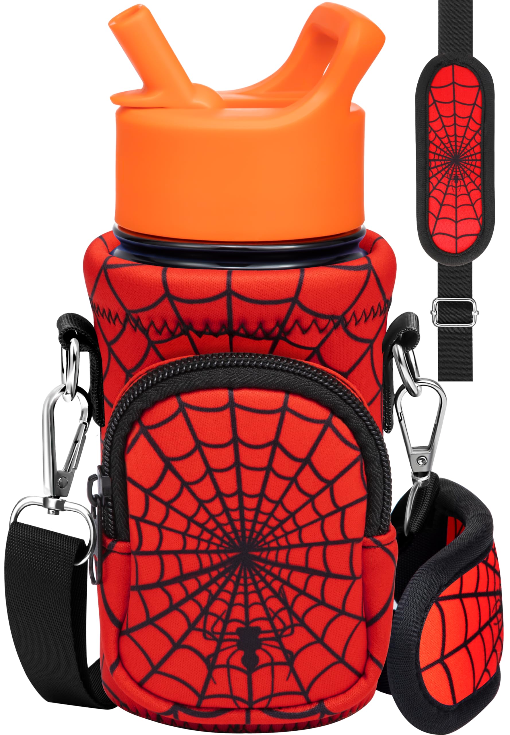 Miss Adola Water Bottle Carrier with Strap - Insulated Kids Water Bottle Holder for Boys Girls Bottle Bag for 10-18Oz