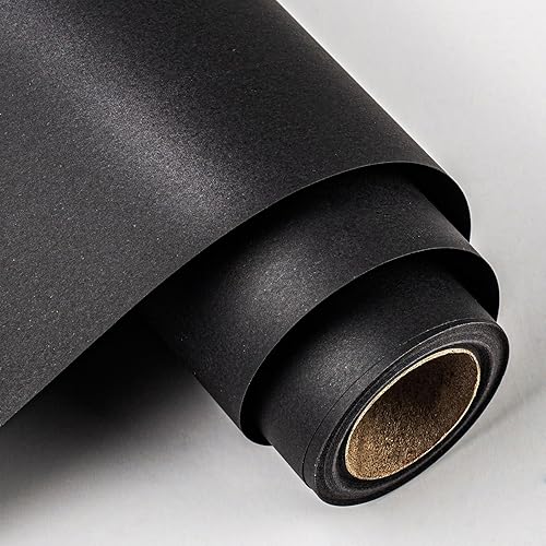 Miniatura 1 de MAYPLUSS Rollo de papel kraft negro  Rollo jumbo  30 pulgadas x 32.8 pies cuadrados (81.8 pies cuadrados) papel reciclable perfecto para envolver