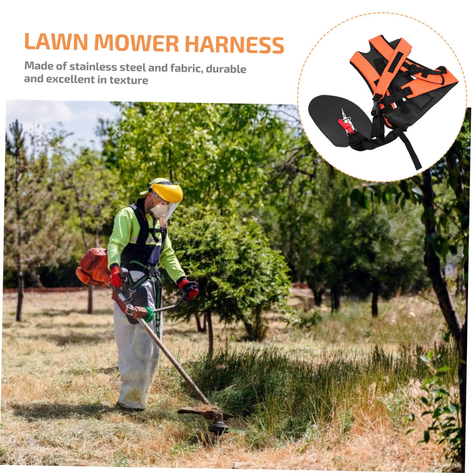 Kisangel 2Pezzi Cinghia Imbottita per Tosaerba Tracolla Ergonomica per Taglierina Tracolla Design e Resistente per Giardinaggio