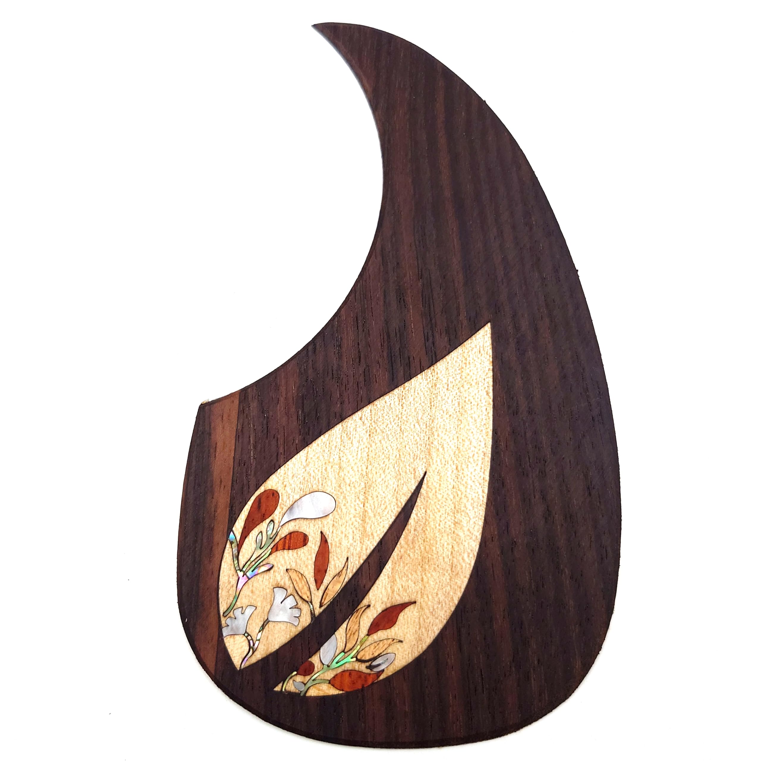 Guitar Pick Guard, Battipenna in abalone in palissandro autoadesivo for Chitarre acustiche folk D-45 Taylor(12)