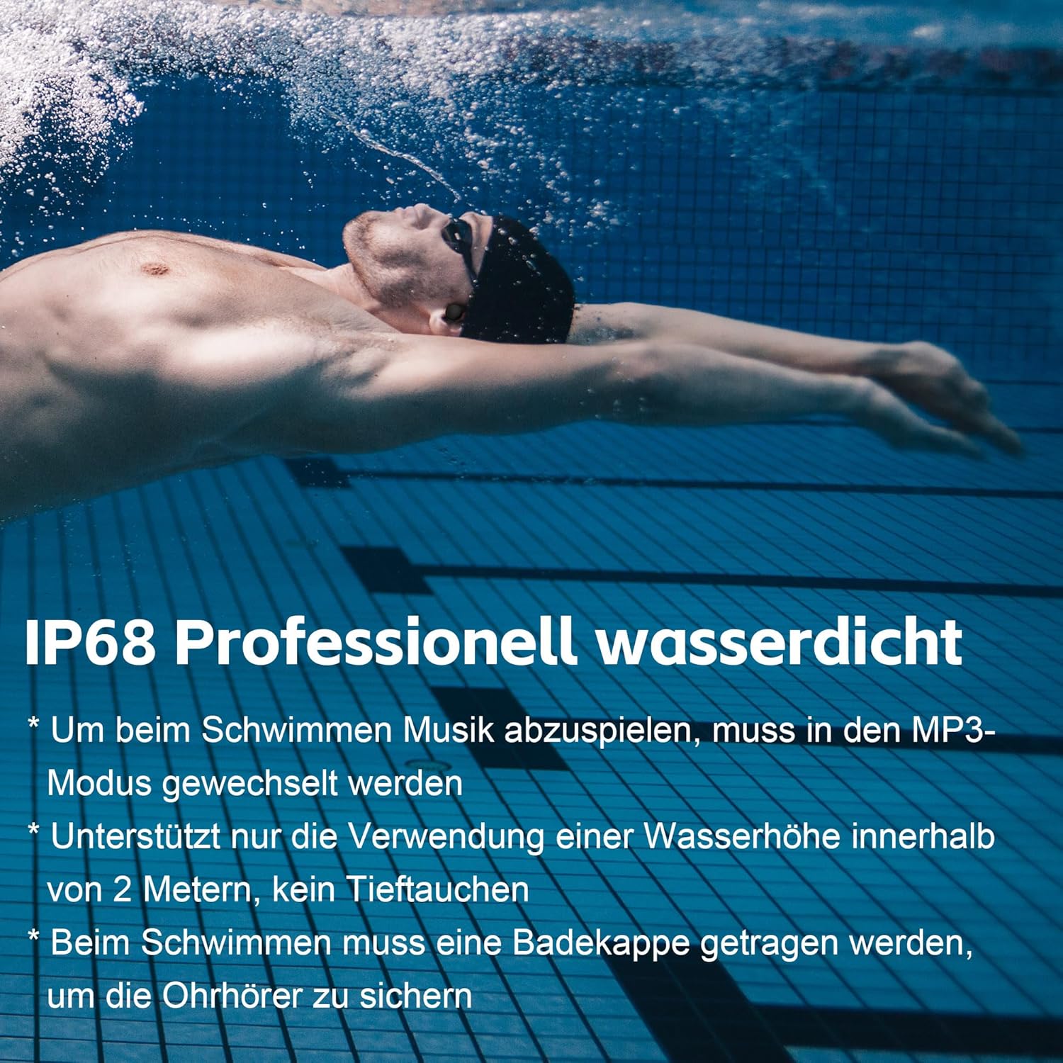 sunvito Cuffie Conduzione Ossea, Auricolari Nuoto Impermeabili IP68, Cuffie Aperte Wireless Bluetooth 5.3, Memoria 32G Integrata per Esercizio allAperto, Corsa, Viaggi, Ciclismo, Nuoto sunvito Cuffie Conduzione Ossea, Auricolari Nuoto Impermeabili IP68, Cuffie Aperte Wireless Bluetooth 5.3, Memoria 32G Integrata per Esercizio allAperto, Corsa, Viaggi, Ciclismo, Nuoto