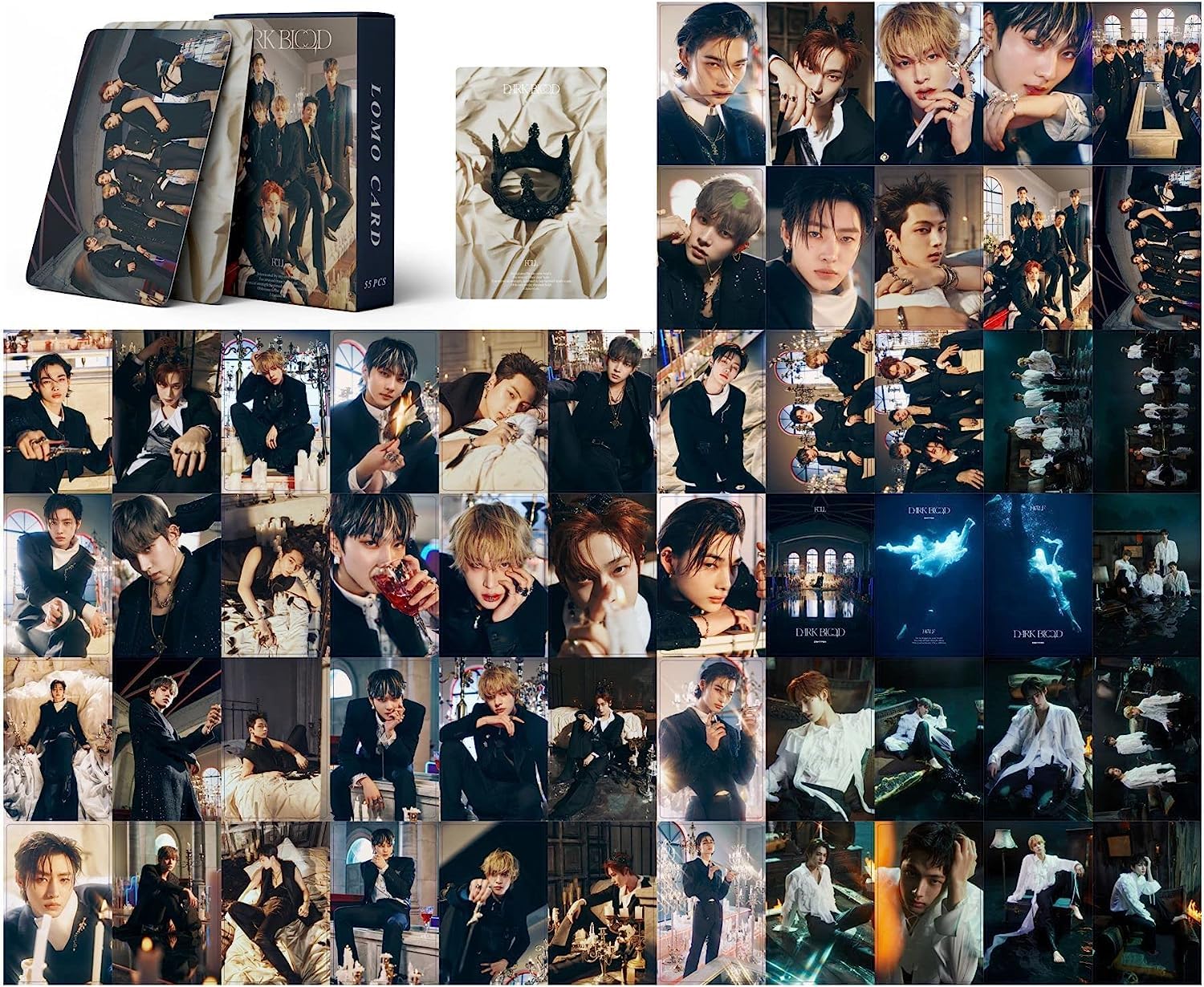 55 Cartes Photo Enhypen Lomo - Collection Kpop, Posters Miniatures Pour Fans, Qualité Papier Premium