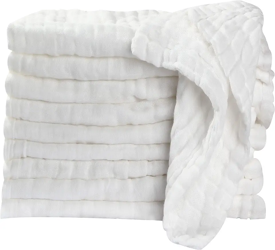 Muslintvättlappar för baby