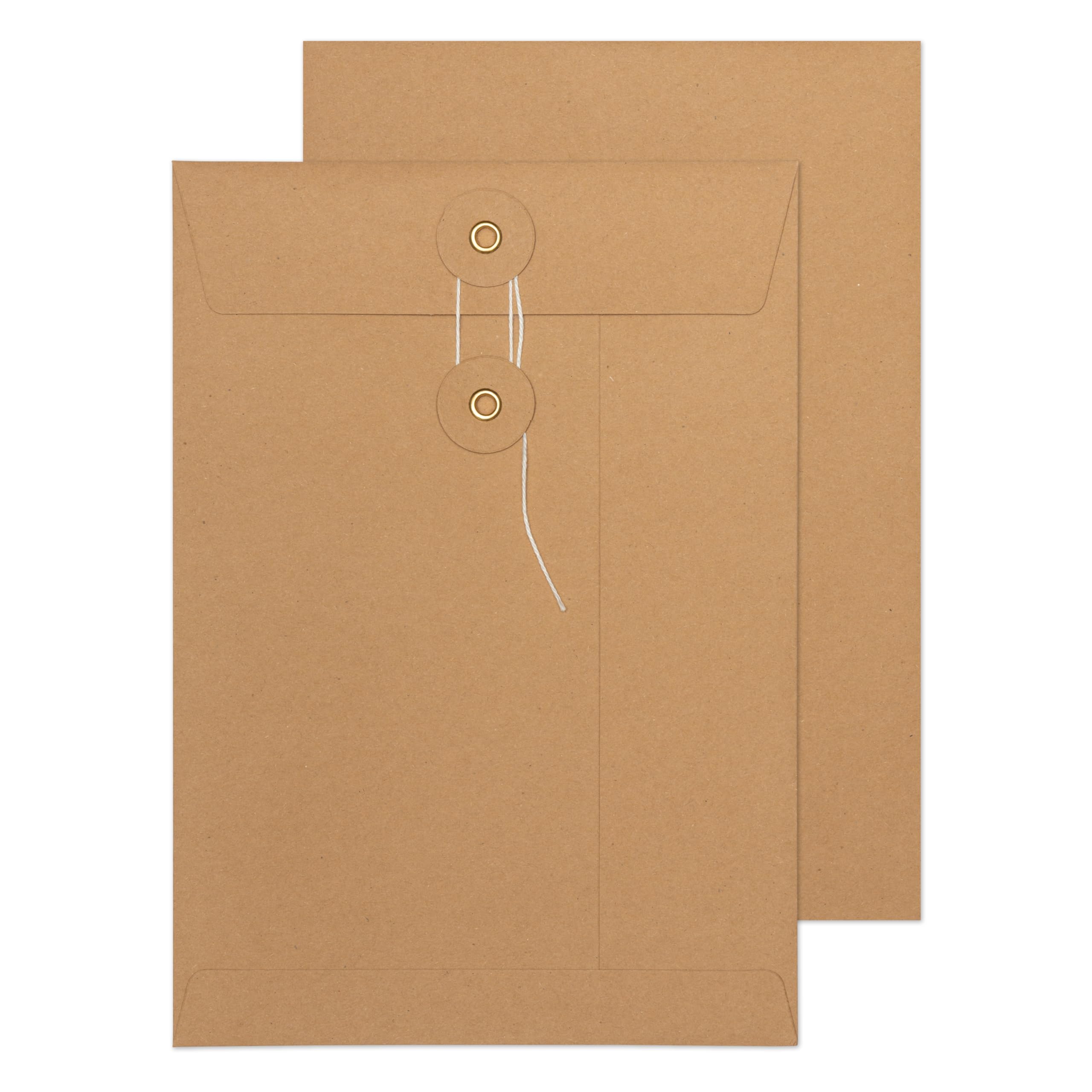 Blake Senses - Manilla String and Washer Envelopes C5 (229 x 162mm) - Pack of 100 Qty - Premium Quality 180 GSM - Document Mailer - Manilla Envelopes with String - Office & Business Supplies (SW724)