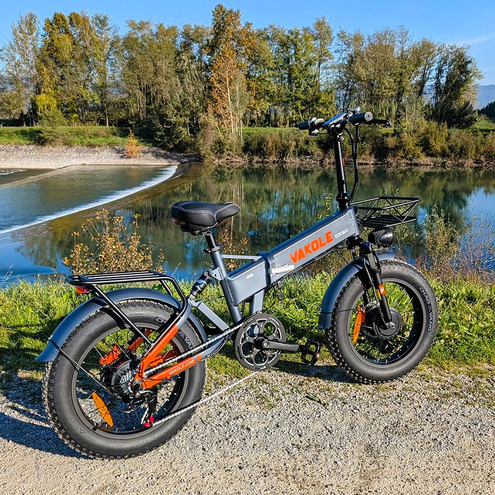 CO20 Max E-Bike Klapprad Doppelmotor mit 48V 20Ah Akku bis zu 120km | 20x4.0 Zoll, Hydraulische Bremse, 7 Gang Schaltwerk, Vollfederung Fatbike Pedelec für Damen u. Herren