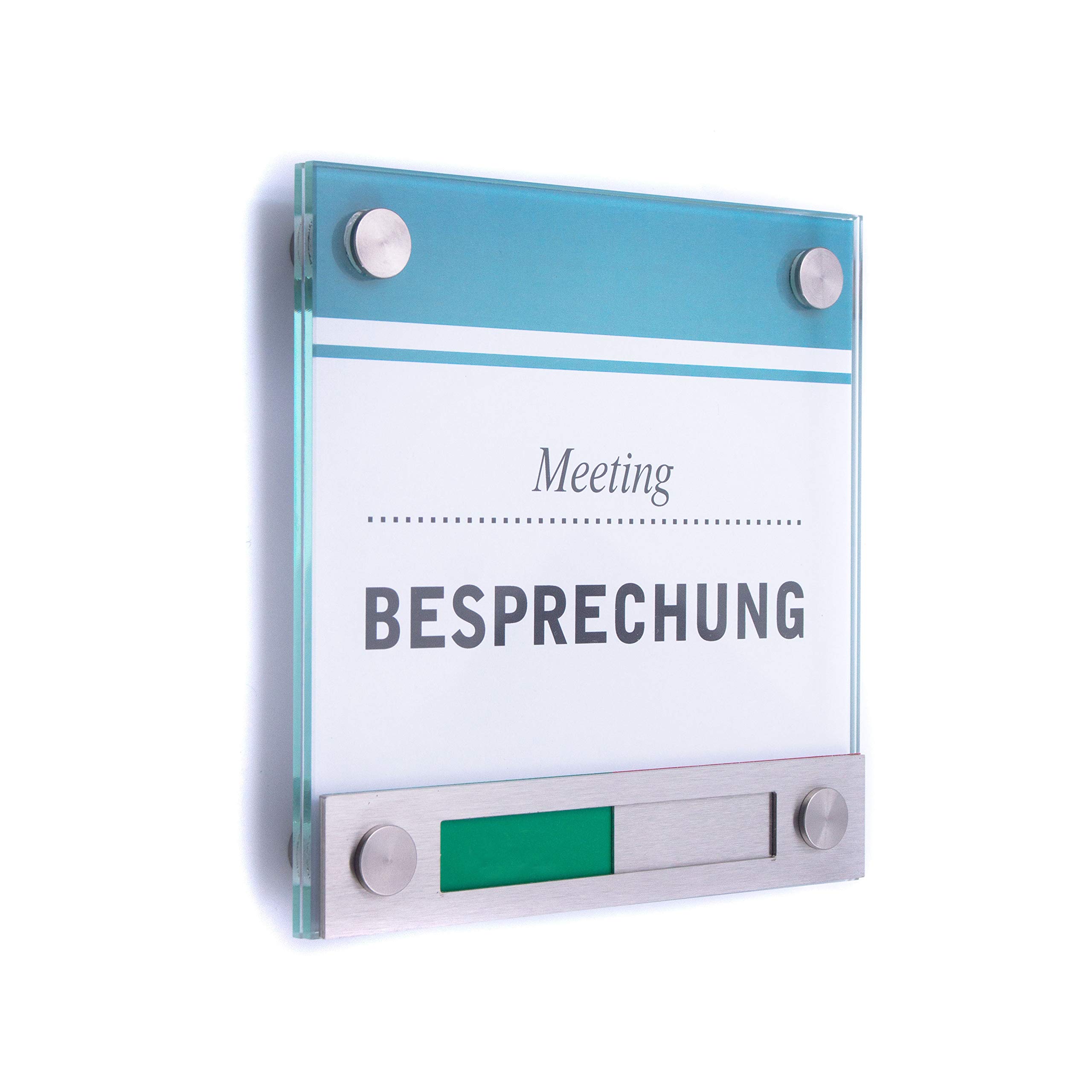 Türschild VITRUM 150/150 mit Rot/Grün-Anzeige