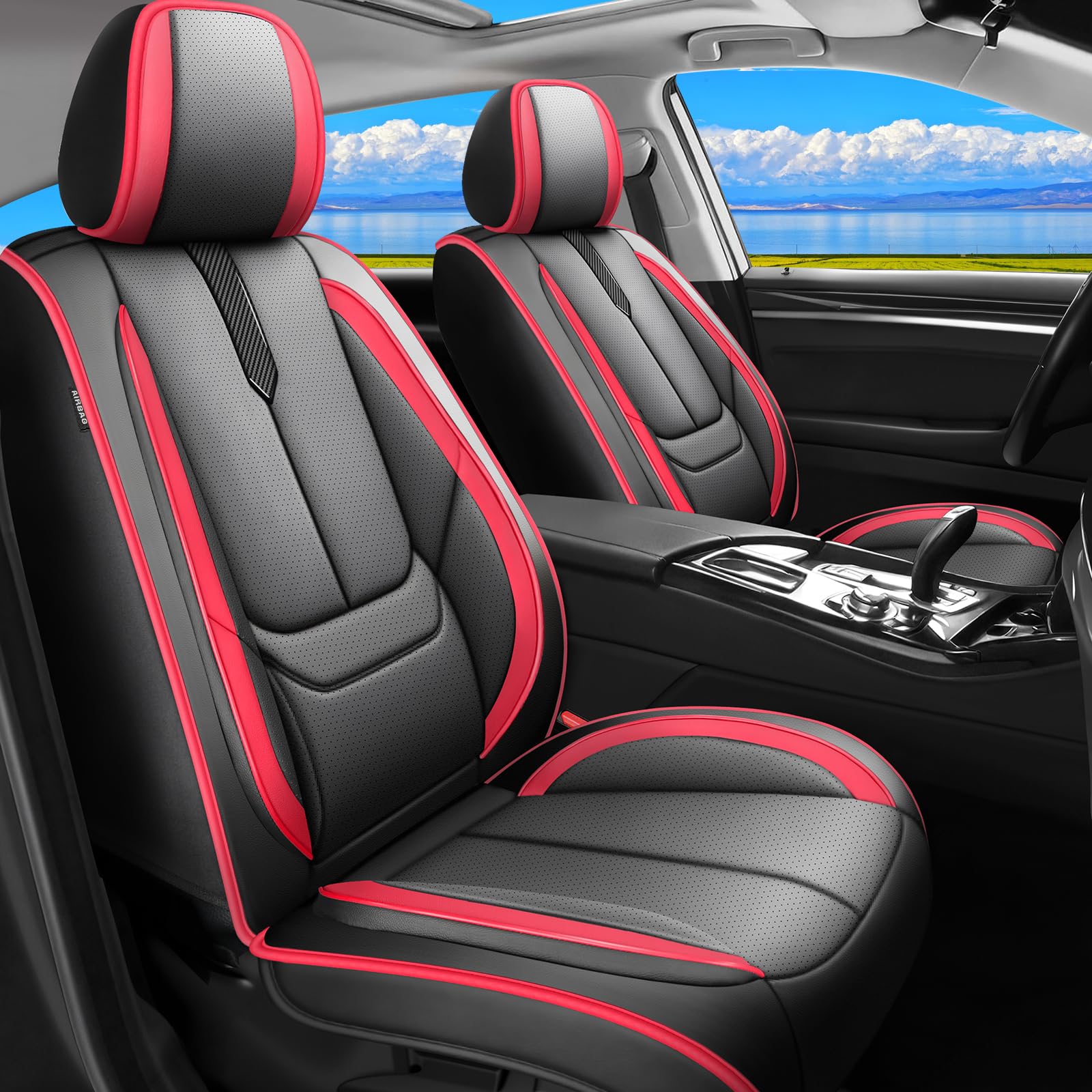 Fit Solterra Car Seat Covers for Subaru Solterra 2023-2026 2 Front