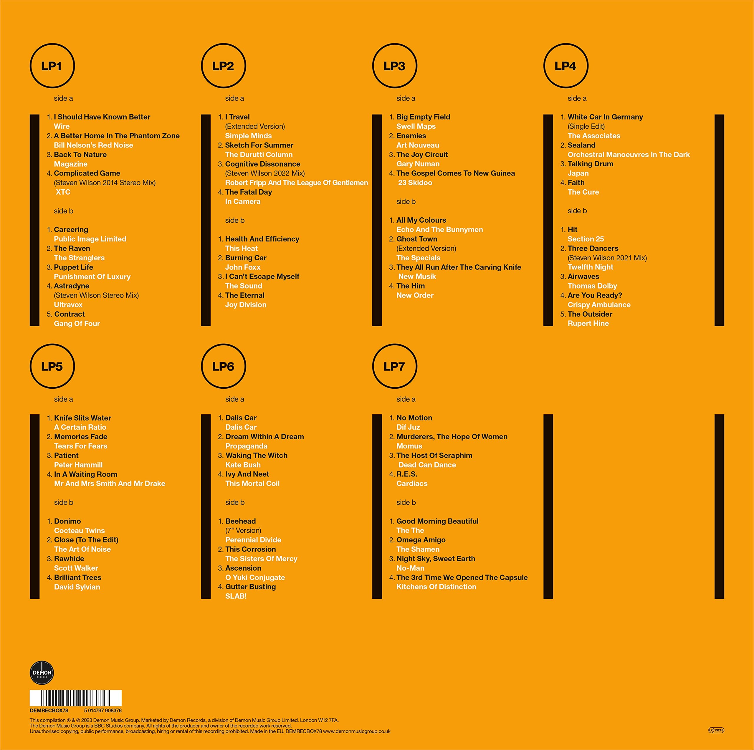 Steven Wilson Presents: Intrigue-Progressive Sounds In Uk Alternative Music 1979-89 / Various Black