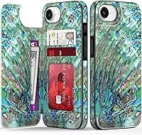 Vista 674 de LETO para iPhone 15 Pro Funda tipo cartera - Tapa tipo folio con patada - Diseños de moda - Tarjetero - Funda protectora para mujeres y niñas - 6.1