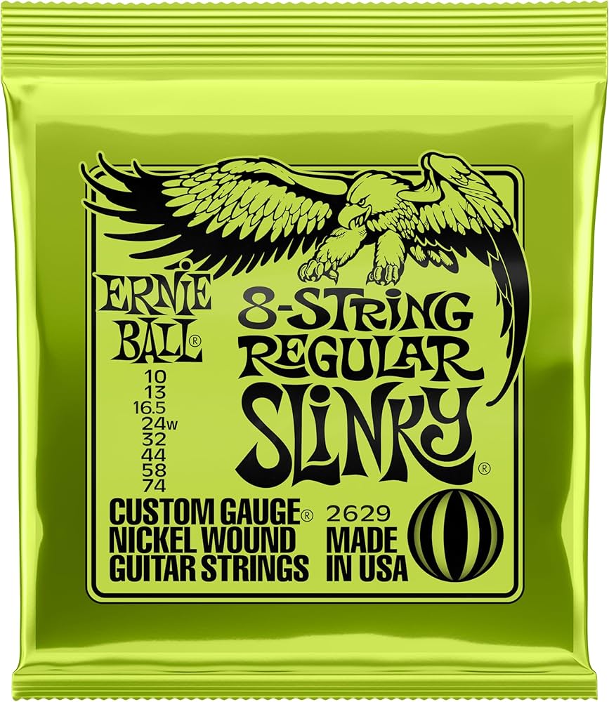 Amazon.com: Ernie Ball 8-String Regular Slinky Nickel Wound