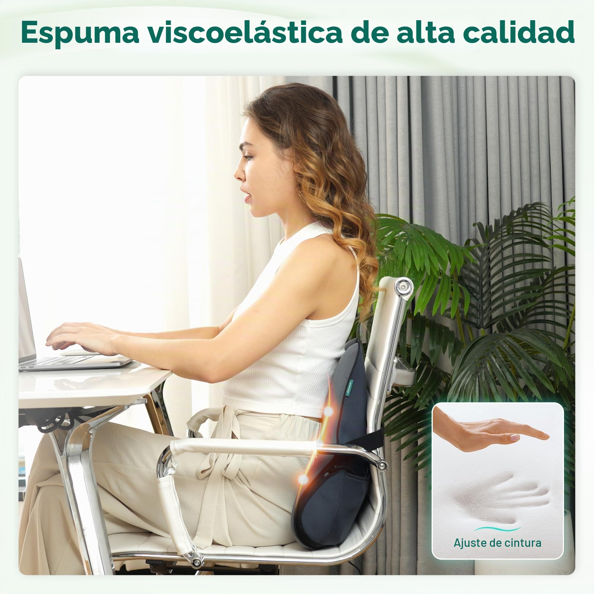 Snailax Shiatsu Masajeador Cervical y Espalda, 4D amasado cojin masajeador para el cuello espalda hombro, Masajeador cervical, Masajeador de espalda, regalos para mamá papá mujeres