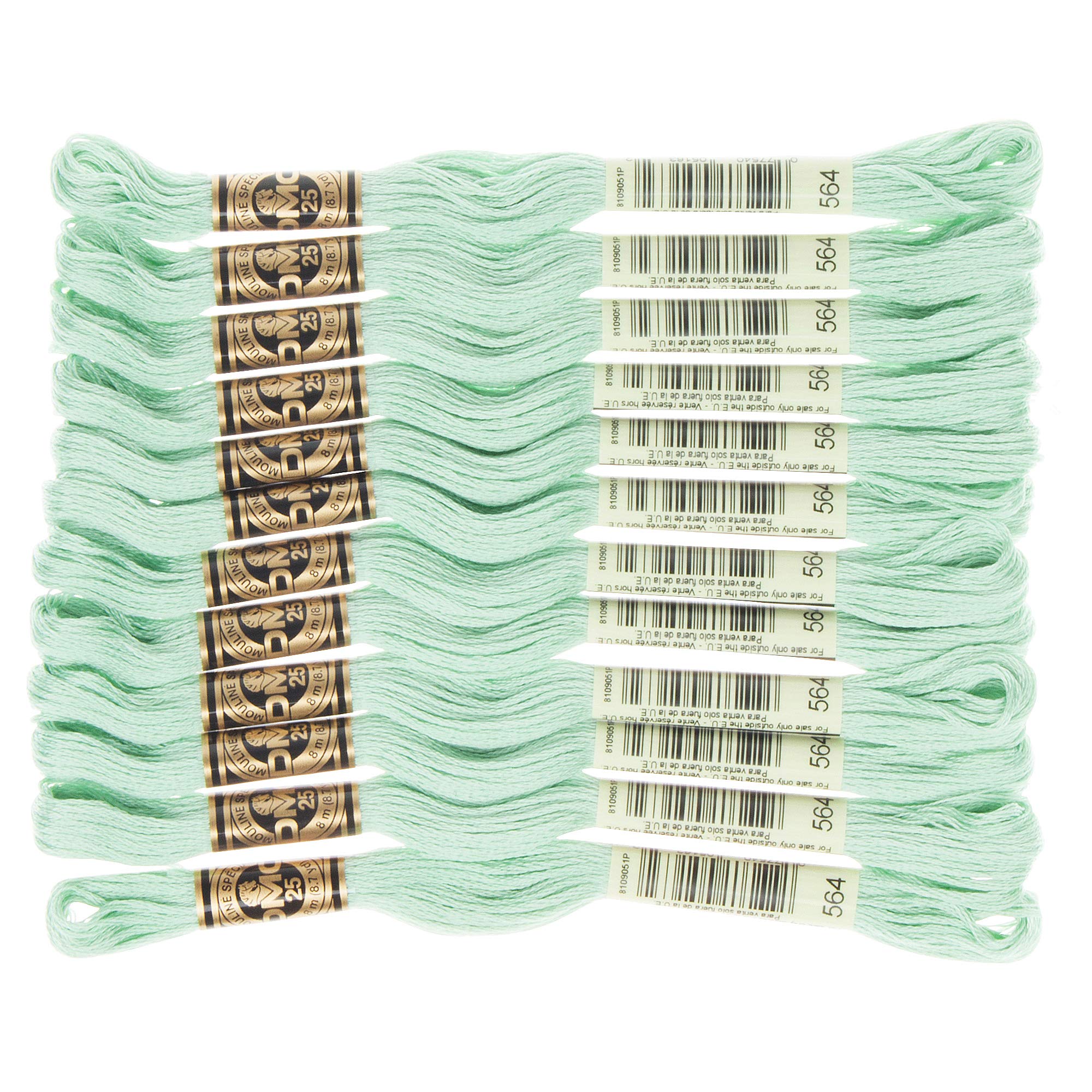 DMC 6-Strand Embroidery Cotton Floss, Very Light Jade