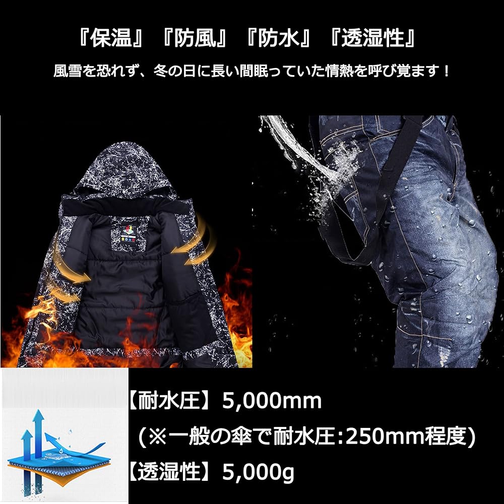 Amazon.co.jp: [SIGNORMOTO] スノーボードウェア 上下セット メンズ