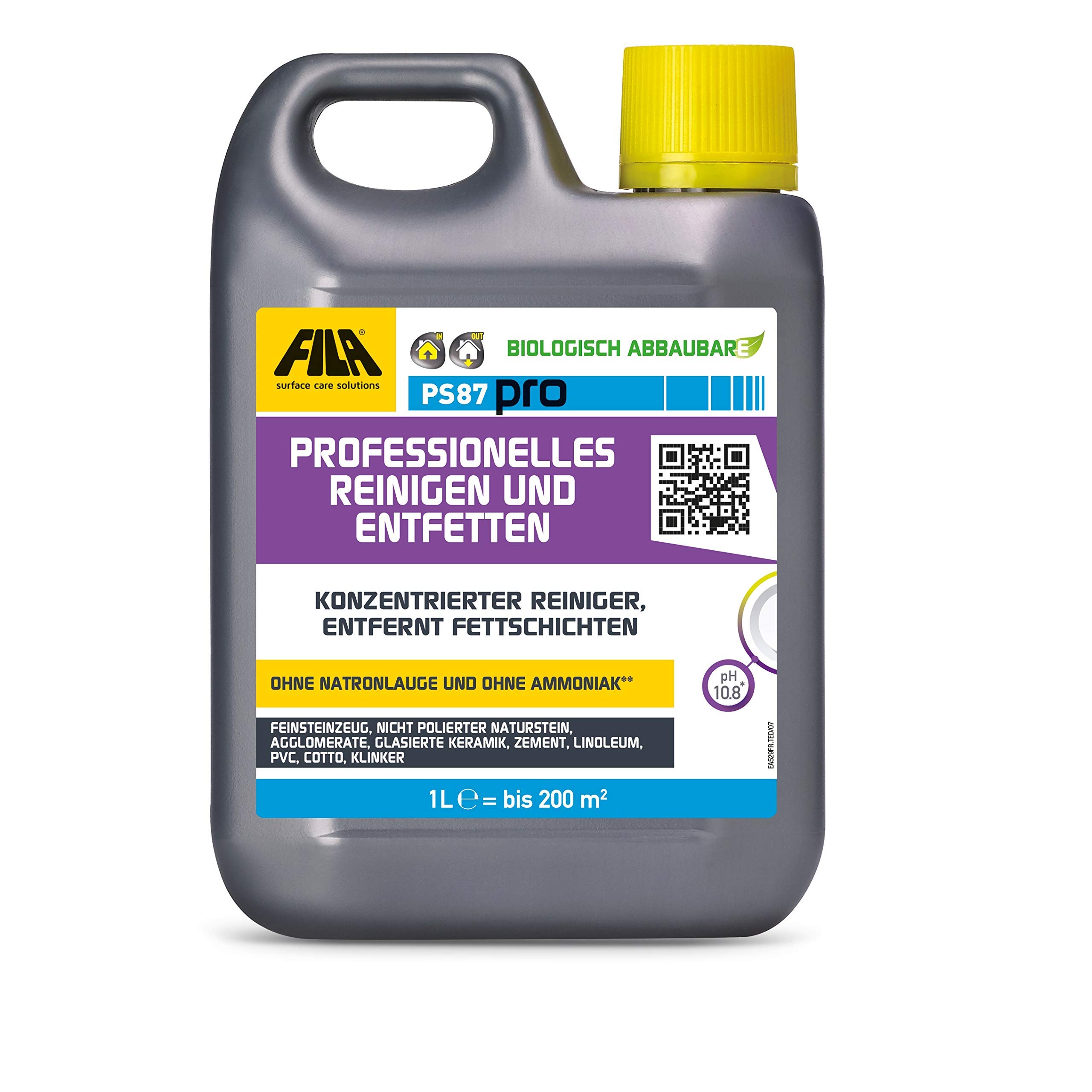 Fila Set 9 Cleaning + Finish: Fila PS87 Pro 1l + Fila Satin 1l