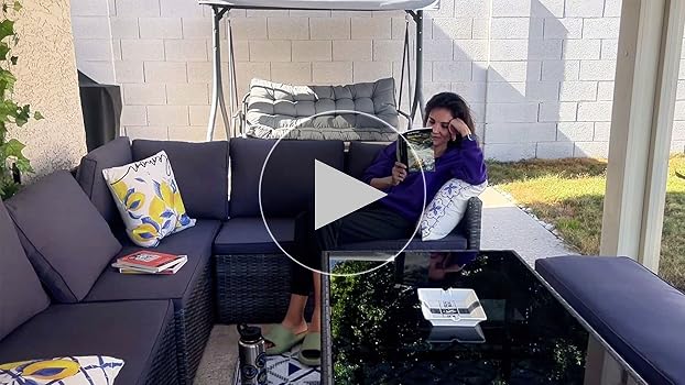 Amazon.com: YITAHOME L-Shaped Patio Furniture Set, All