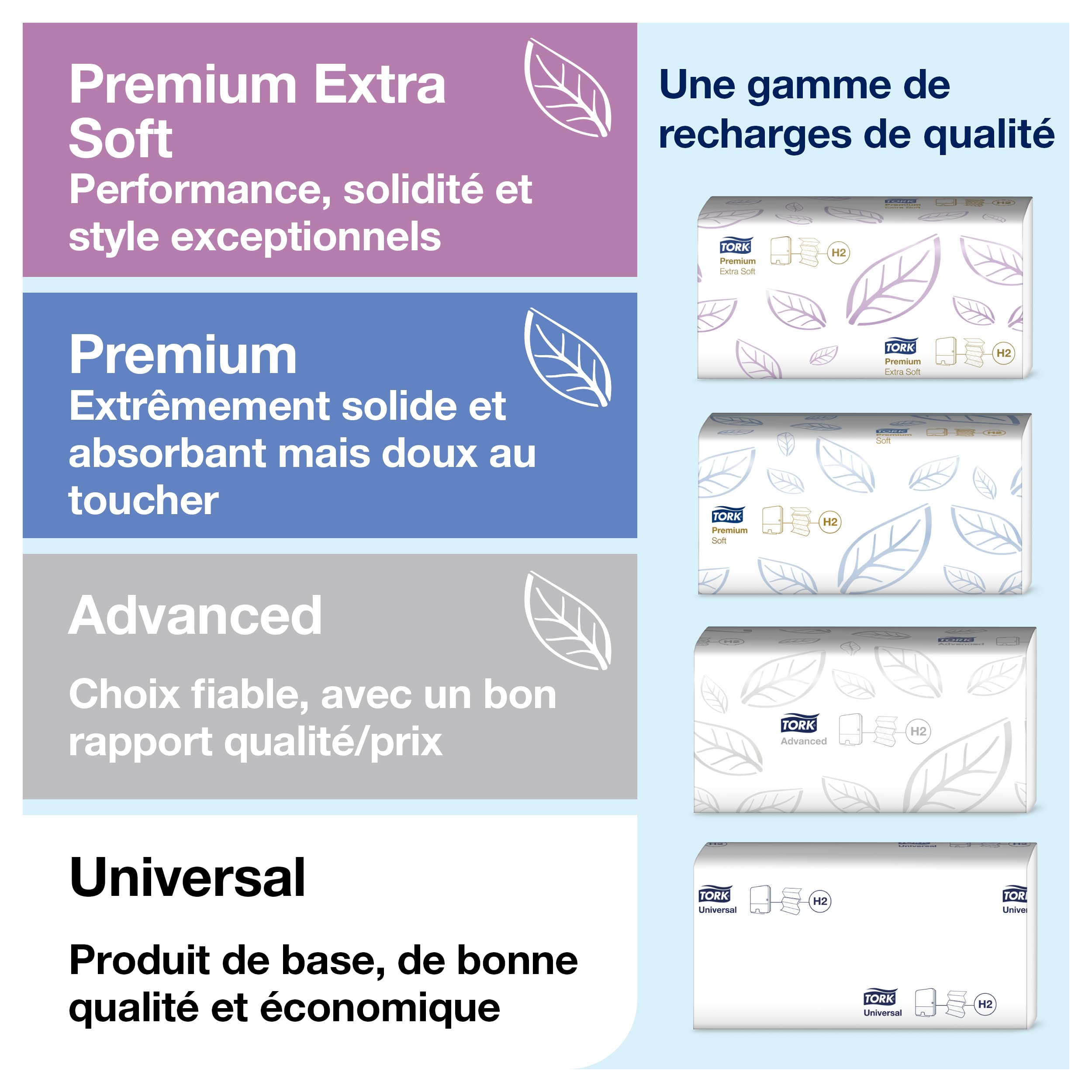 Tork Xpress Distributeur pour Essuie-mains interfoliés - 460005 - Image Design - Distributeur H2 pour papier d'essuyage feuille à feuille inox, Argent, Taille unique