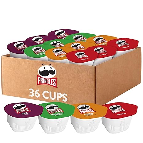 Pringles Potato Crisps Chips, Snack Stacks, Lunch Snacks, Variety Pack (36 Cups)