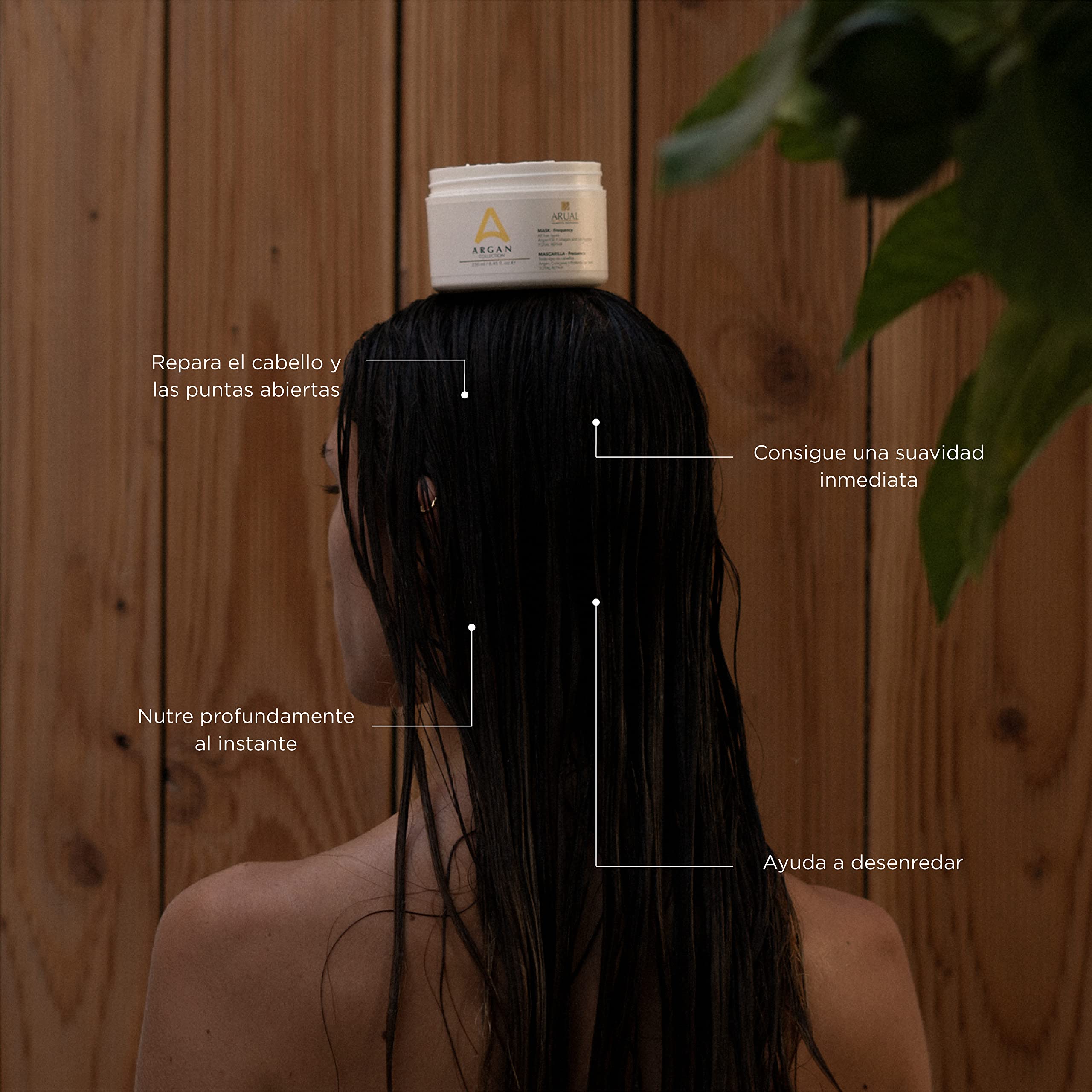 Arual Argan Collection Mascarilla | Haarkur Mit Arganöl | 251 Ml | Für Geschmeidiges, Gepflegtes Haar