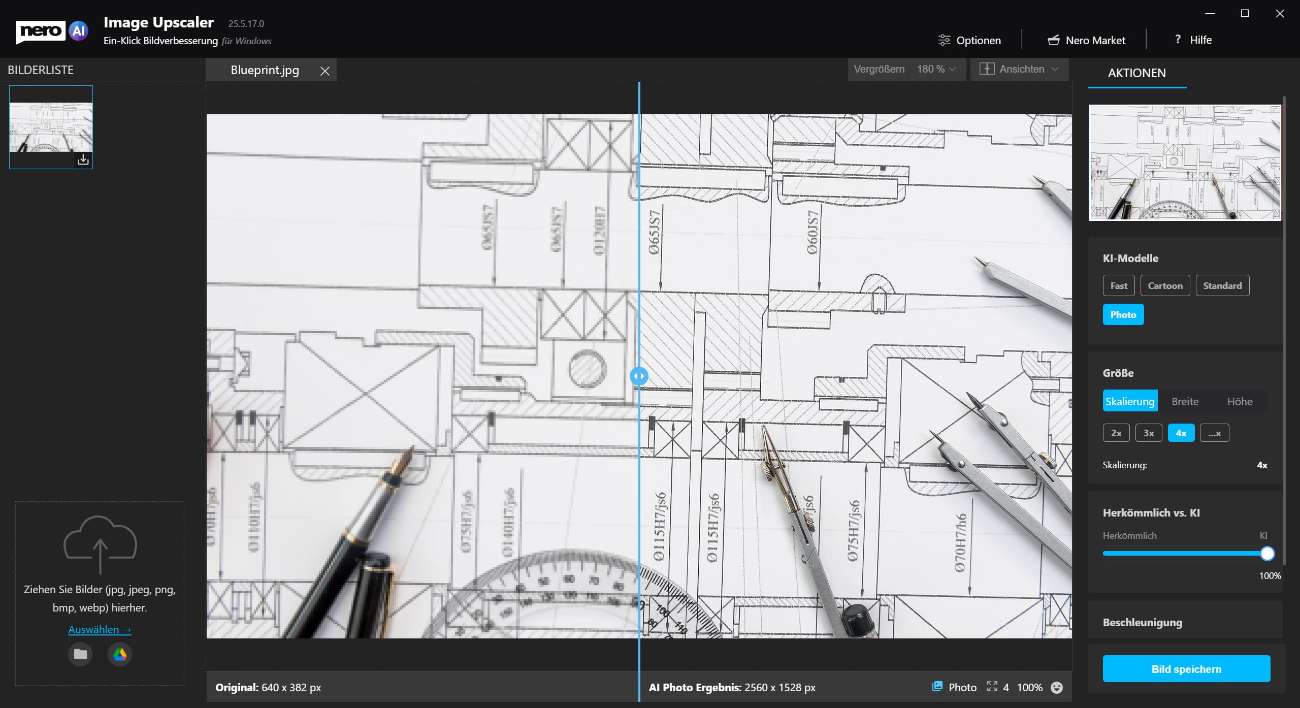 Nero AI Image Upscaler 365 | KI | Bilder vergrößern | 4K | Windows 11/10 | 1 Gerät | Jahreslizenz
