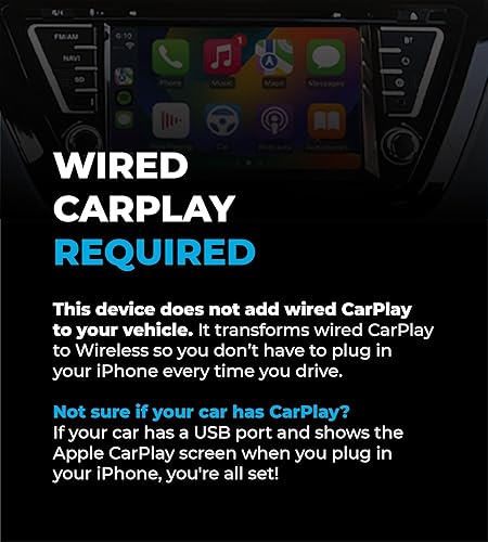 Miniatura 7 de AutoSky Adaptador inalámbrico CarPlay 2025 Pro Edition - Adaptador inalámbrico CarPlay más rápido y compacto de fábrica con cable CarPlay Cars -