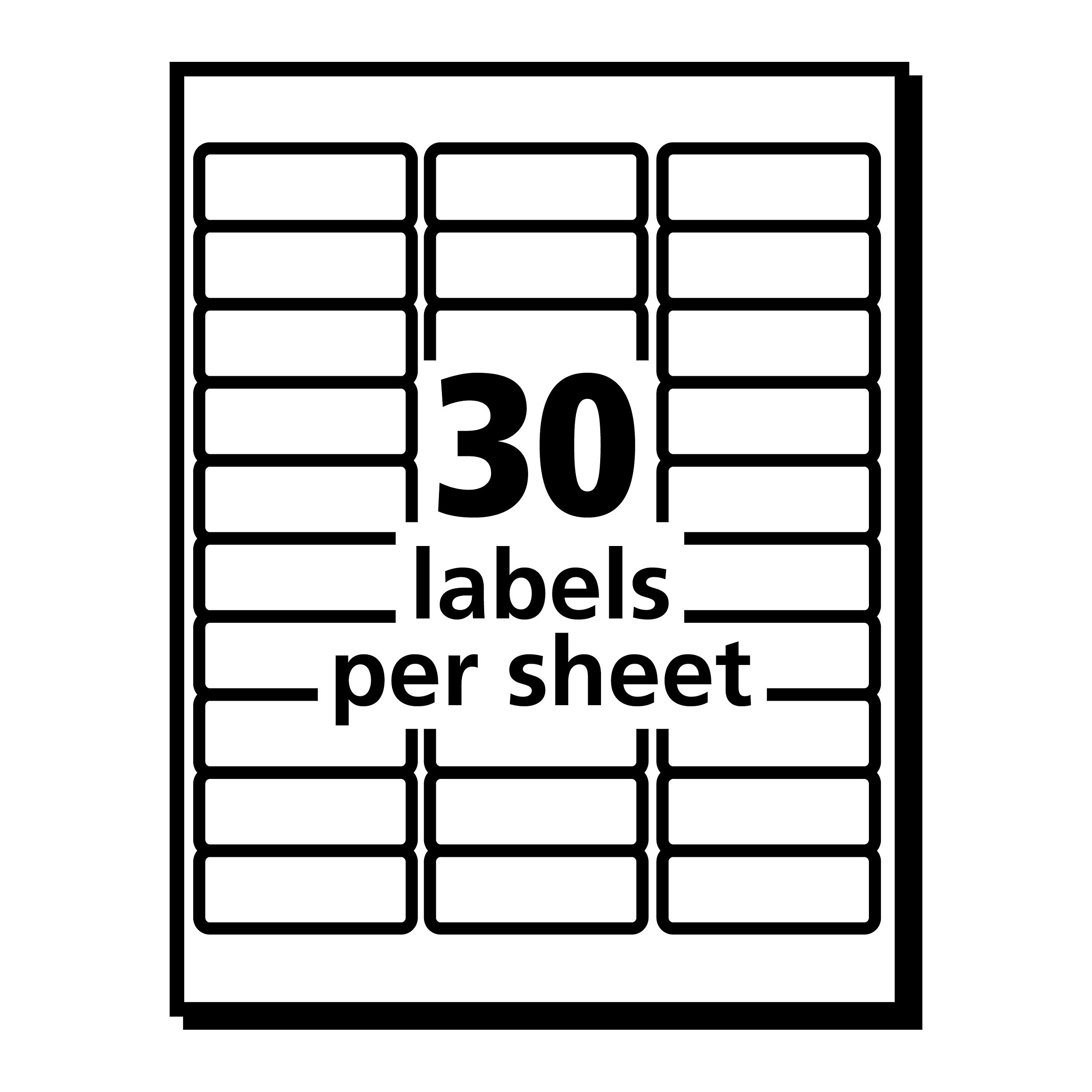 Amazon.com : Avery Glossy Clear Address Labels, Sure Feed ...