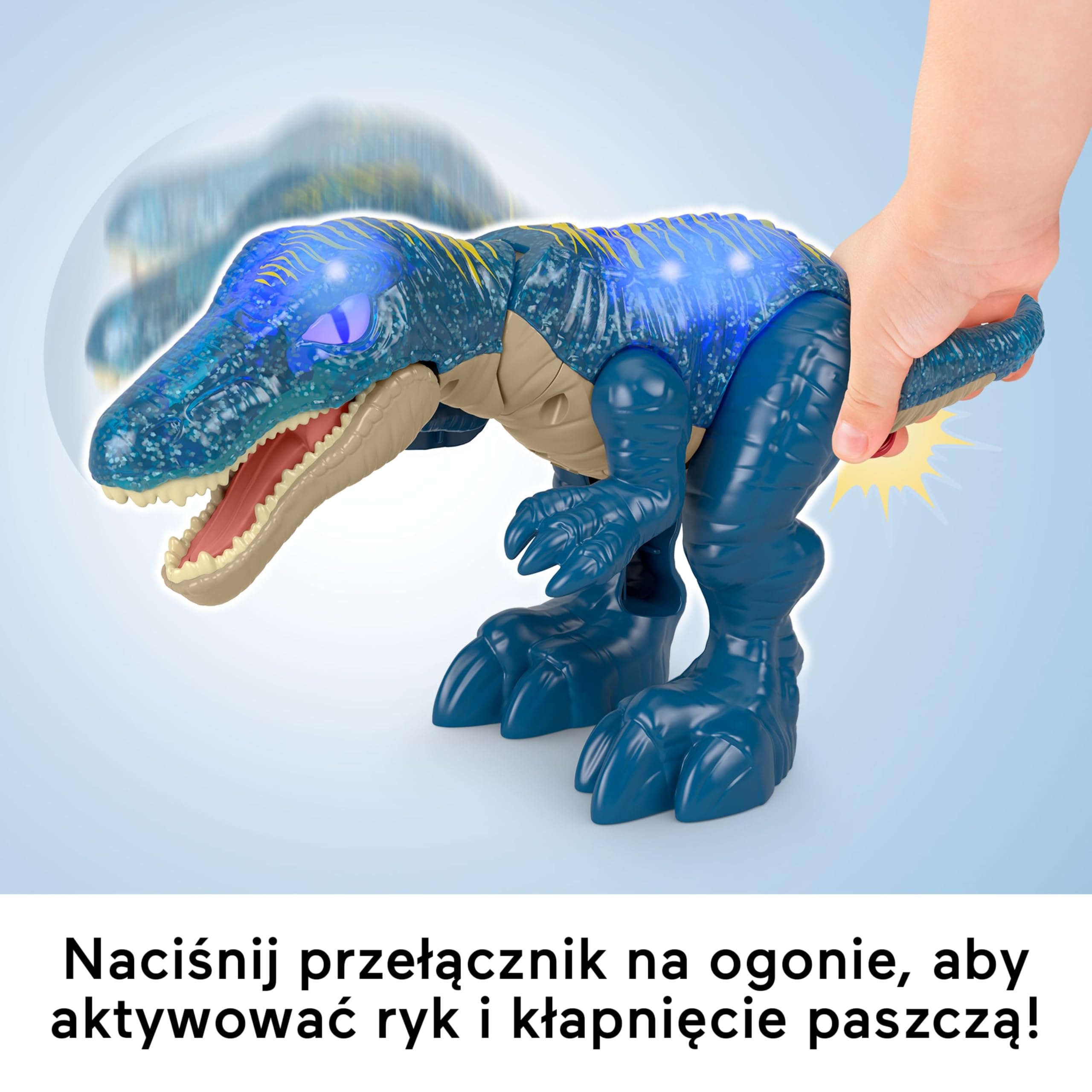 Fisher-Price Imaginext Jurassic World Baryonyx Growl & Glow