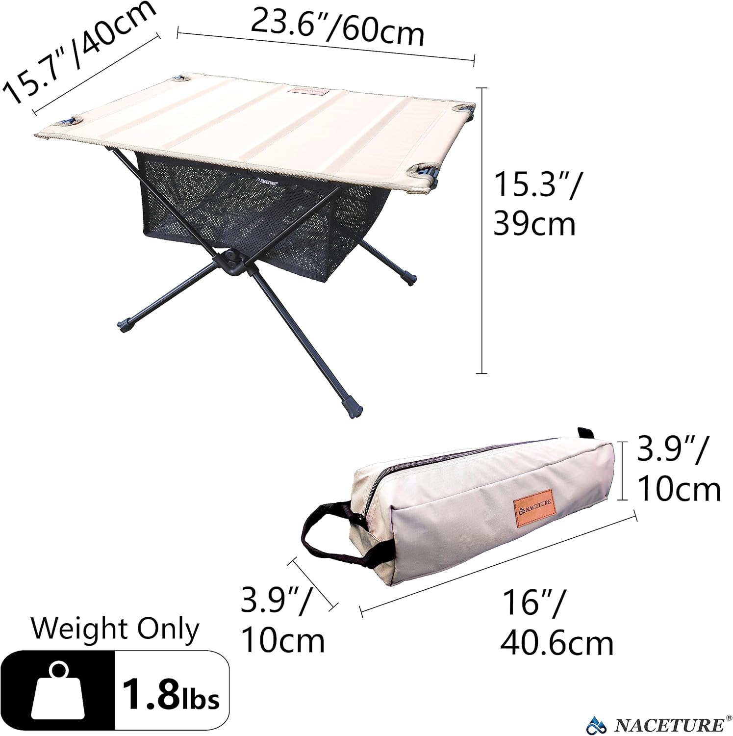 Explore the Outdoors: Ultralight Backpacking Table for Convenient Camping and Hiking