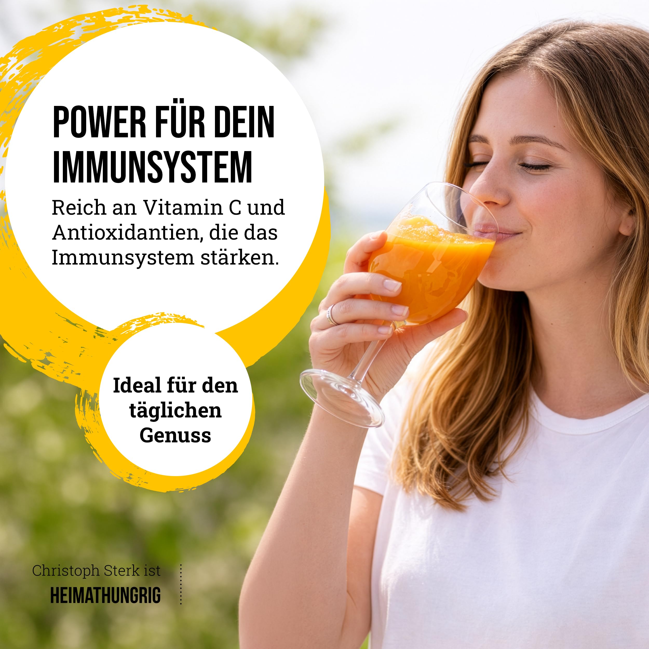 Heimathungrig - Bio Sanddorn Direktsaft 6x0,75L - Fruchtsaft aus 100% Sanddornbeeren - naturtrüber, vegan & ungesüßt - Natürlicher Sanddornsaft ohne Zuckerzusatz (Regionaler Saft aus Deutschland)