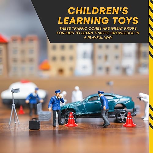 Miniatura 2 de Top Race Conos pequeños  Naranja brillante rojo y blanco  Juguete educativo de plástico para niños  Diseño ligero y estable  Ideal para enseñar