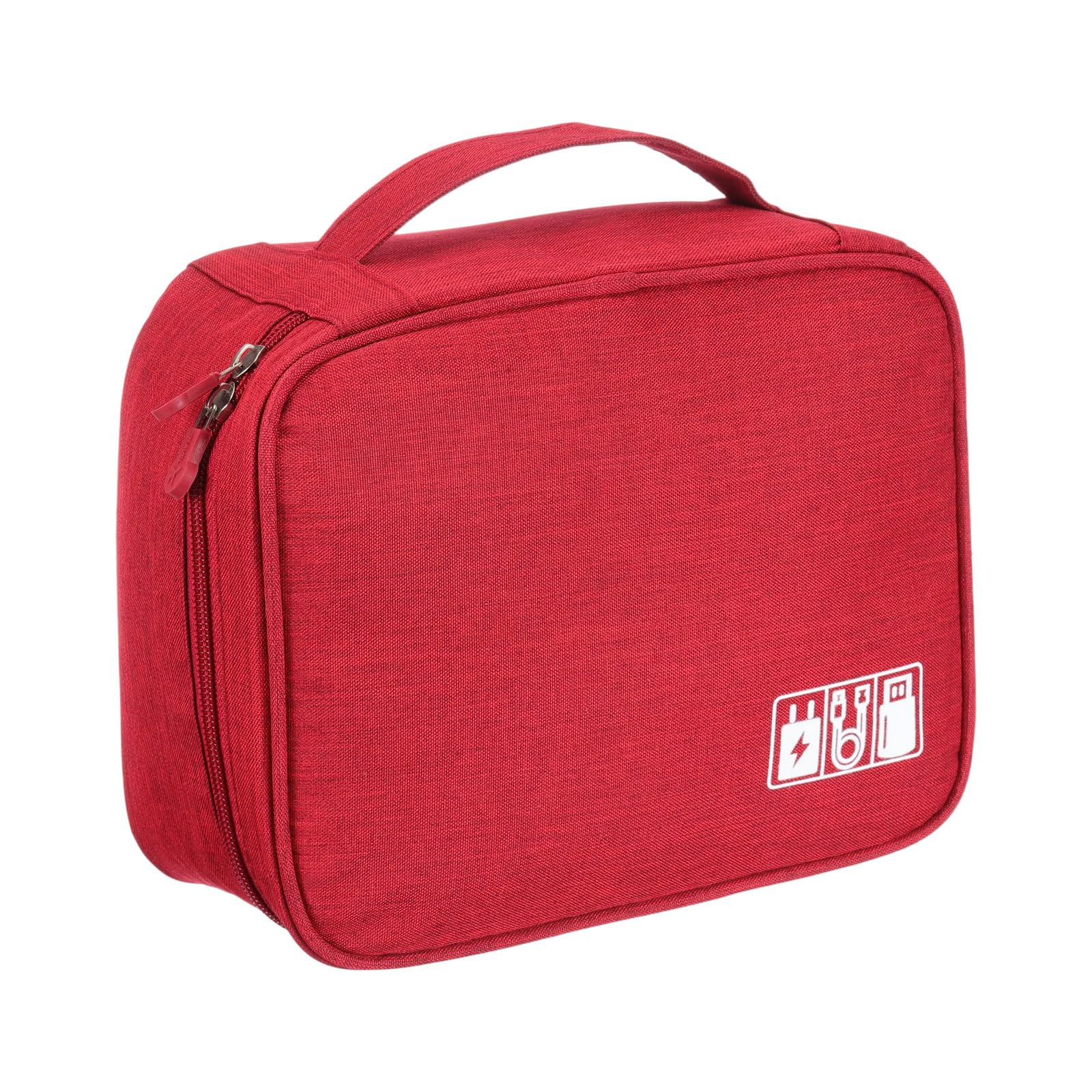 PATIKIL Travel Cable Organizer Bag, Portable Camera Case Electronic Organizer Pouch Digital Storage Carrying Case for Lens Charger Cord Earphone