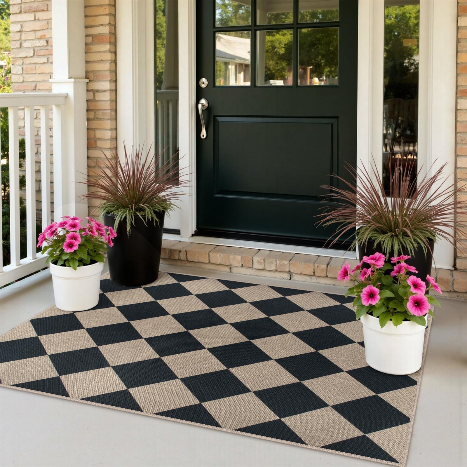 Rugalia Easy Jute Small Outdoor Patio Rug