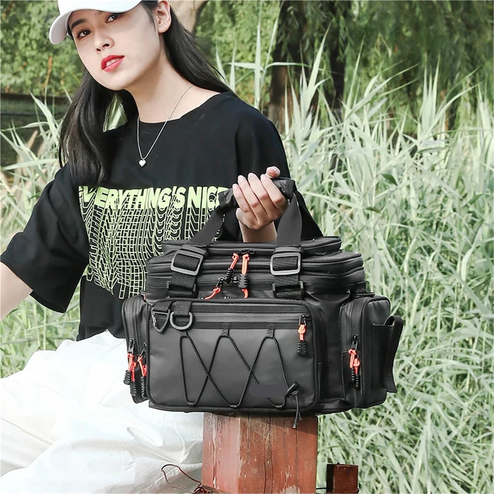 Große Kapazität Angeln Tasche Wasserdichte Multifunktionale Köder Taille Pack Outdoor Schulter Taschen Karpfen Angelgerät Lagerung für Outdoor(S)