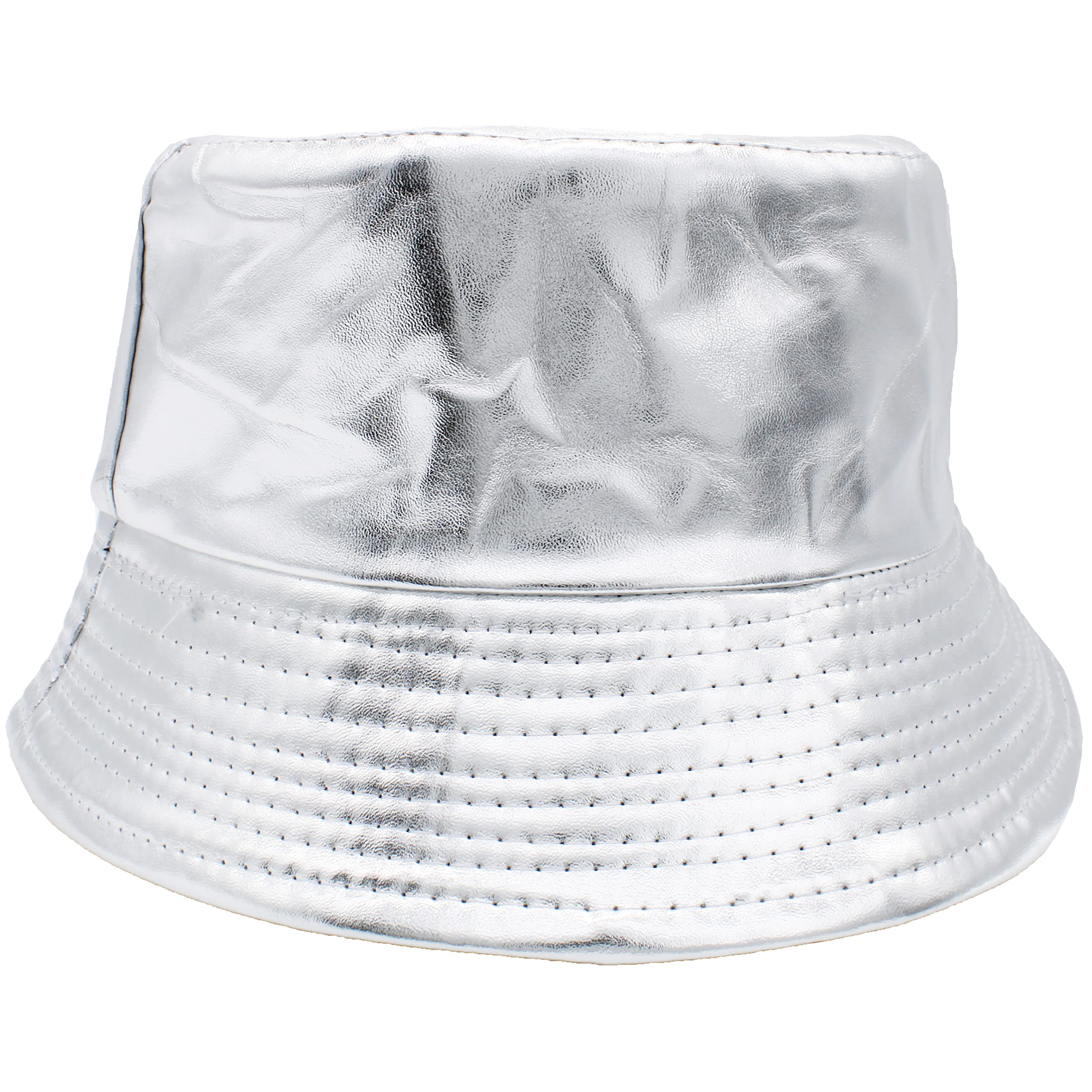 Cherry-on-TopBucket Hats Men Bucket Hats Women Mens Bucket Hat in PU Faux Leather Water Resistant Mens Summer Hats