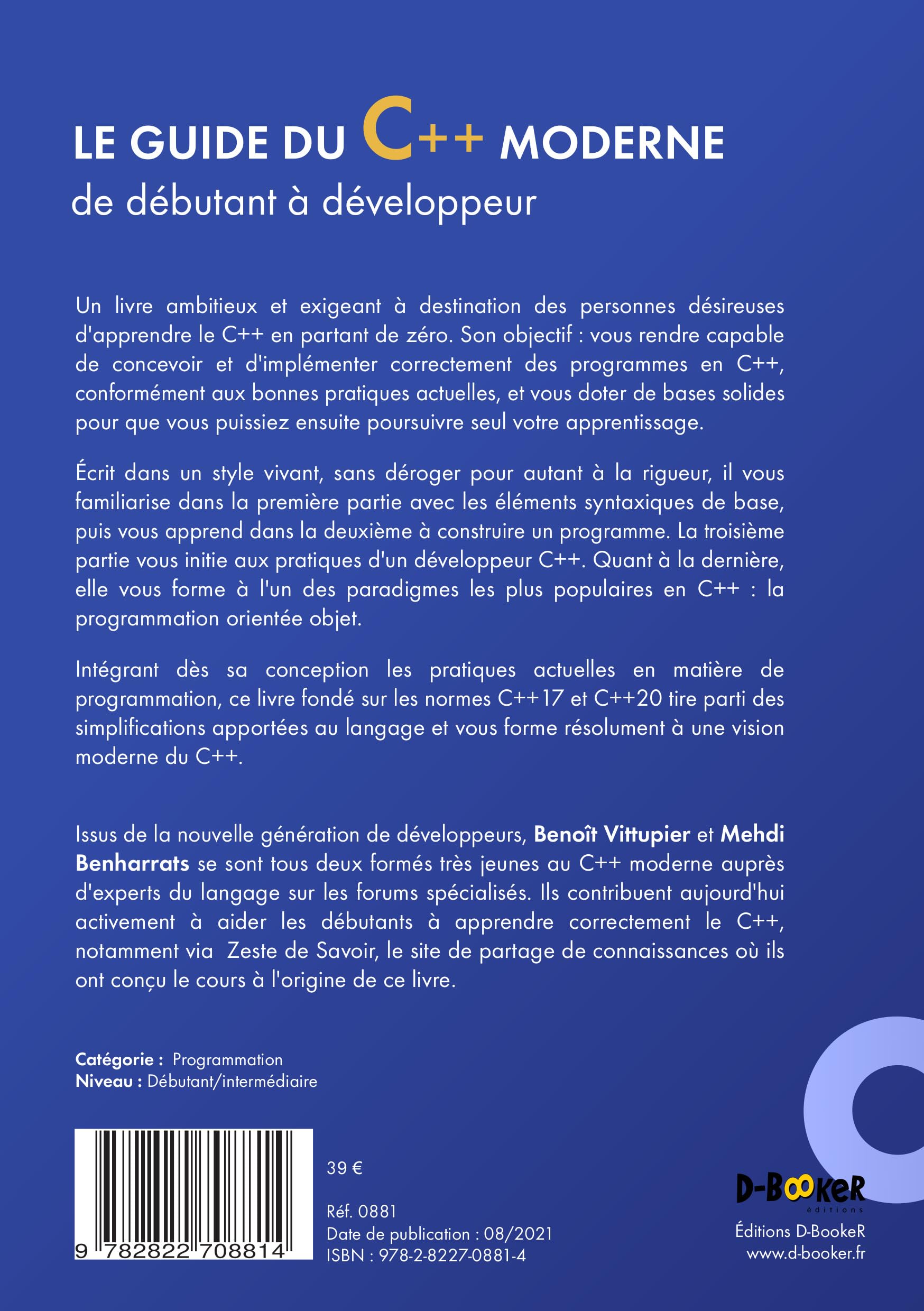 Le guide du C++ moderne – De débutant à développeur
