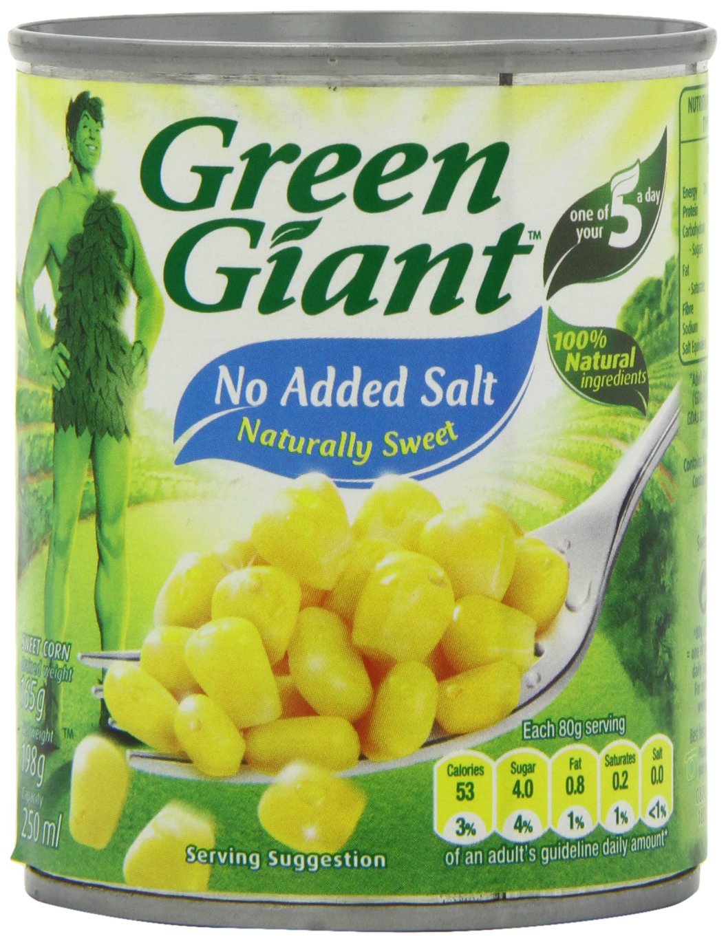 Green Giant No Added Salt 198 G (Pack of 12)