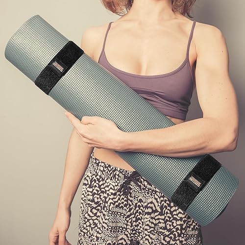 Miniatura 2 de Adjustable Heavy-Duty Yoga Mat Strap - Elastic Bungee Wrap Organizer for Workout, Exercise, and Pilates Mat Storage