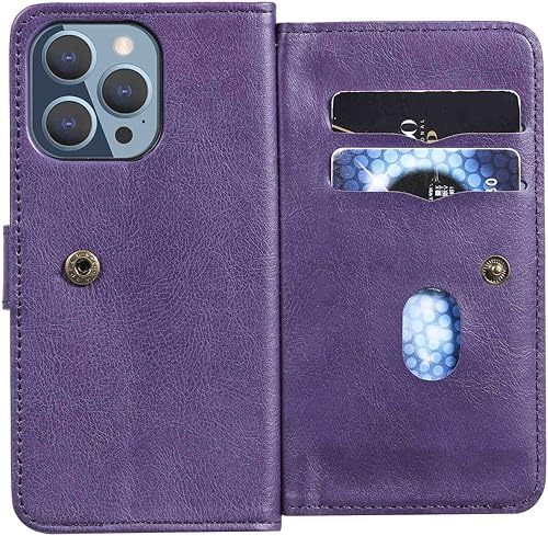 Miniatura 5 de Funda tipo cartera para Samsung Galaxy A32 4G, piel sintética de alta calidad, ajuste delgado, para Galaxy A32 4G, 9 ranuras para tarjetas, 1 ranura