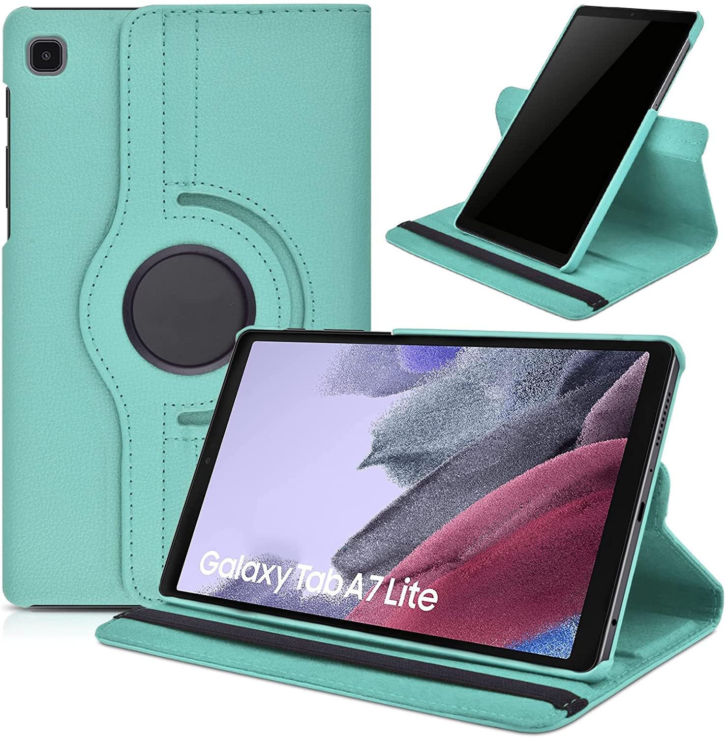 Flip Cover for Samsung Galaxy Tab A7 Lite Case 8.7 inch 2021 (Compatible Model-SM-T220/T225) 360 Degree Rotating Stand Case Cover (Sky Blue)-picture-11
