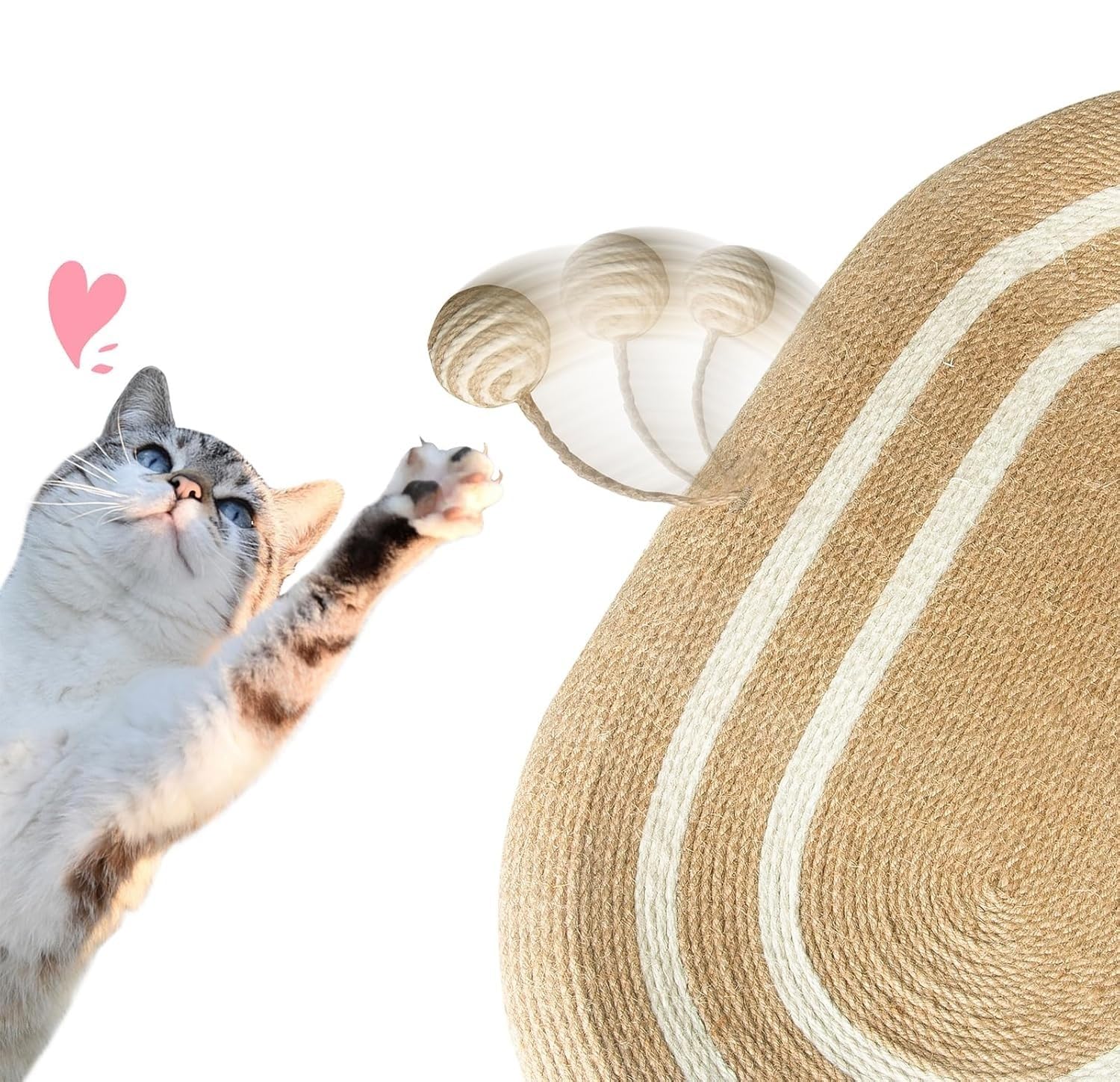 FJJRTWDG Exquisite Anti-Slip 3-in-1 Cat Scratcher Bed, Artificial Pet Scratcher, Suitable for Indoor Pets Suitable for Indoor Pets